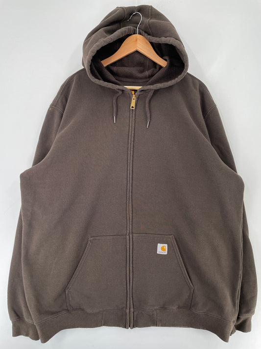 Vintage CARHARTT Size XXL Zip Up Hoodie Sweat-Shirt / F223S