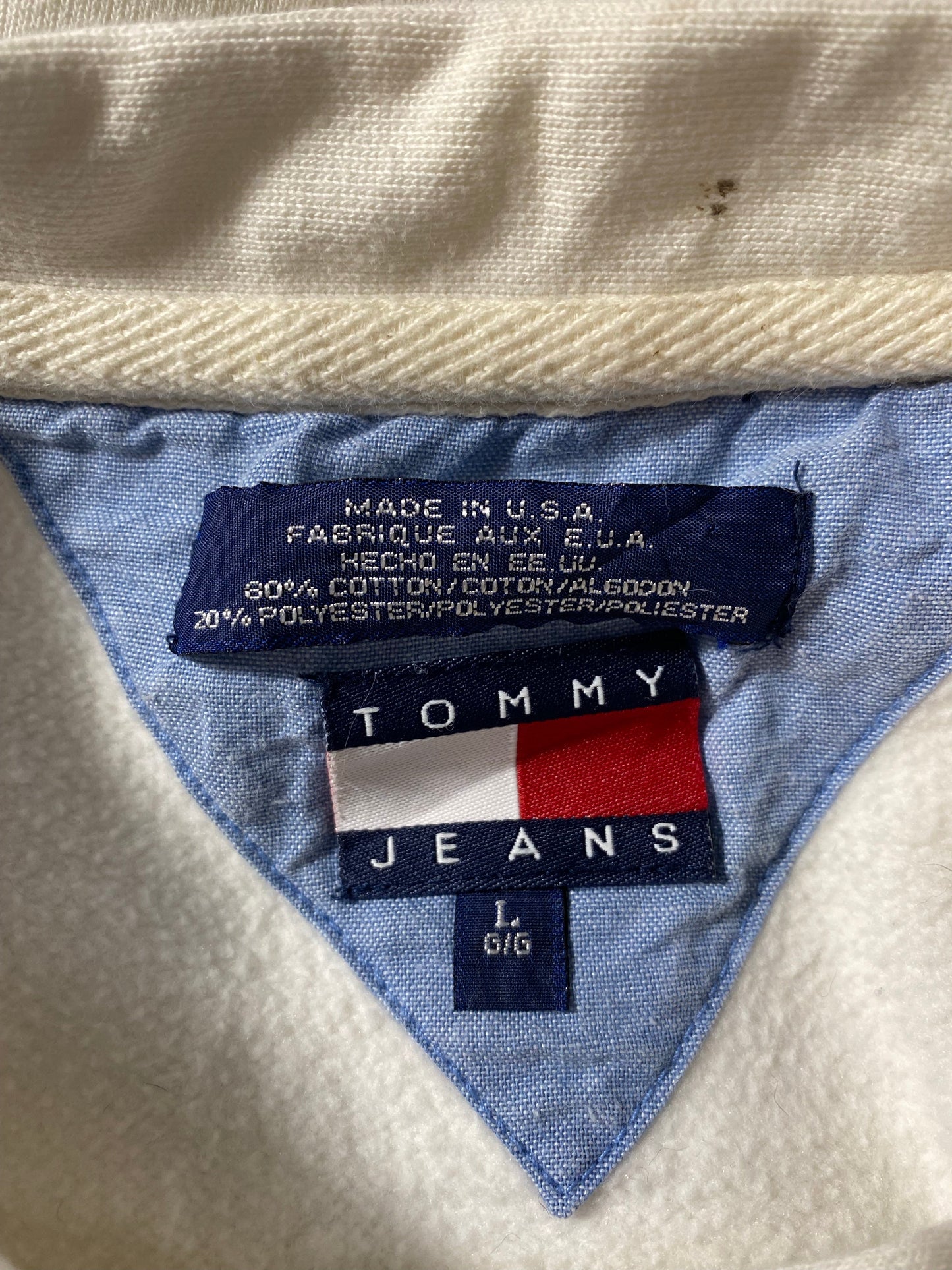90's TOMMY JEANS Made in USA Size L Vintage Sweat-shirt / G4344S