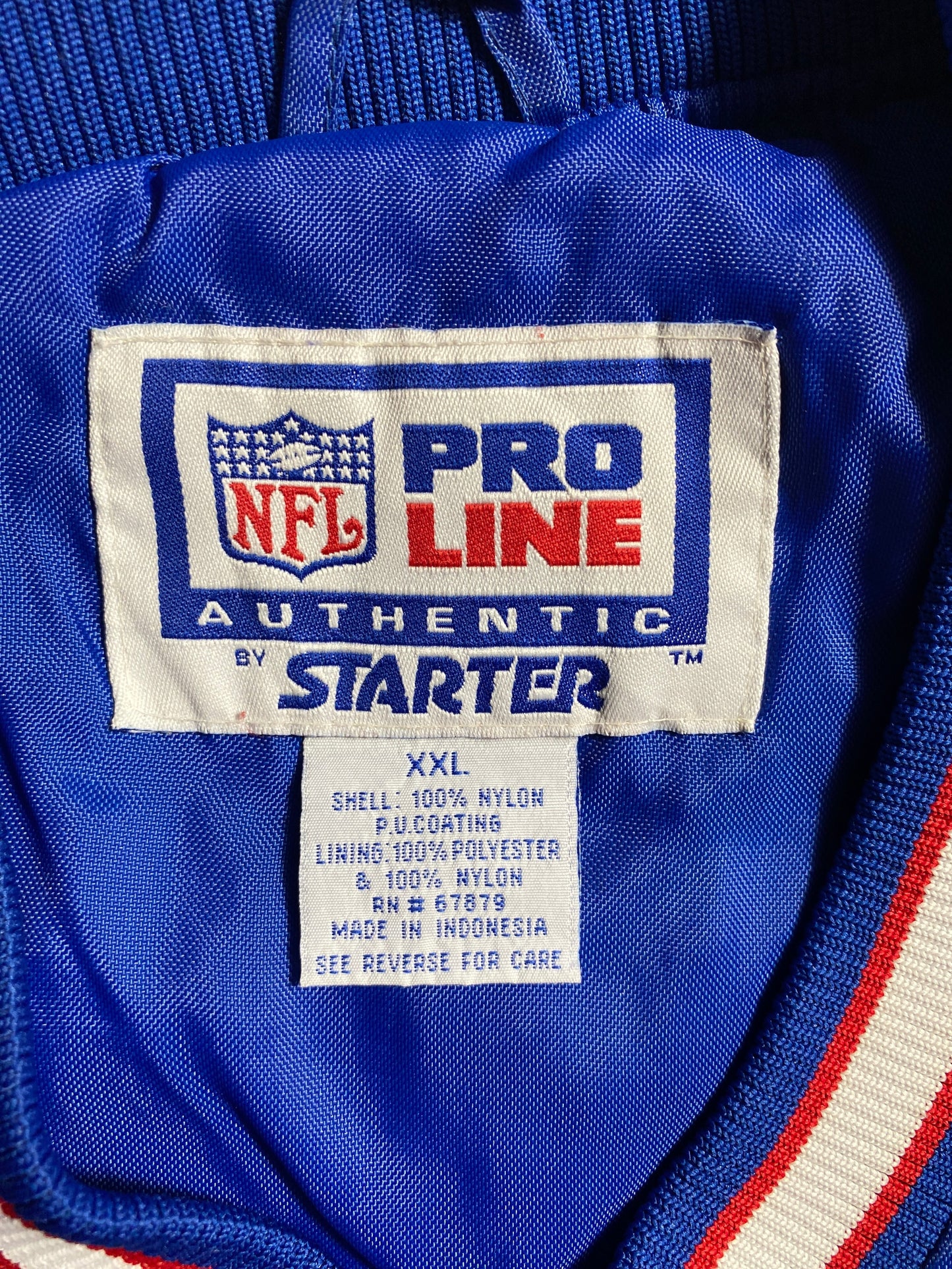 90’s STARTER X GIANTS Size XXL Vintage NFL Nylon Jacket / F6229N