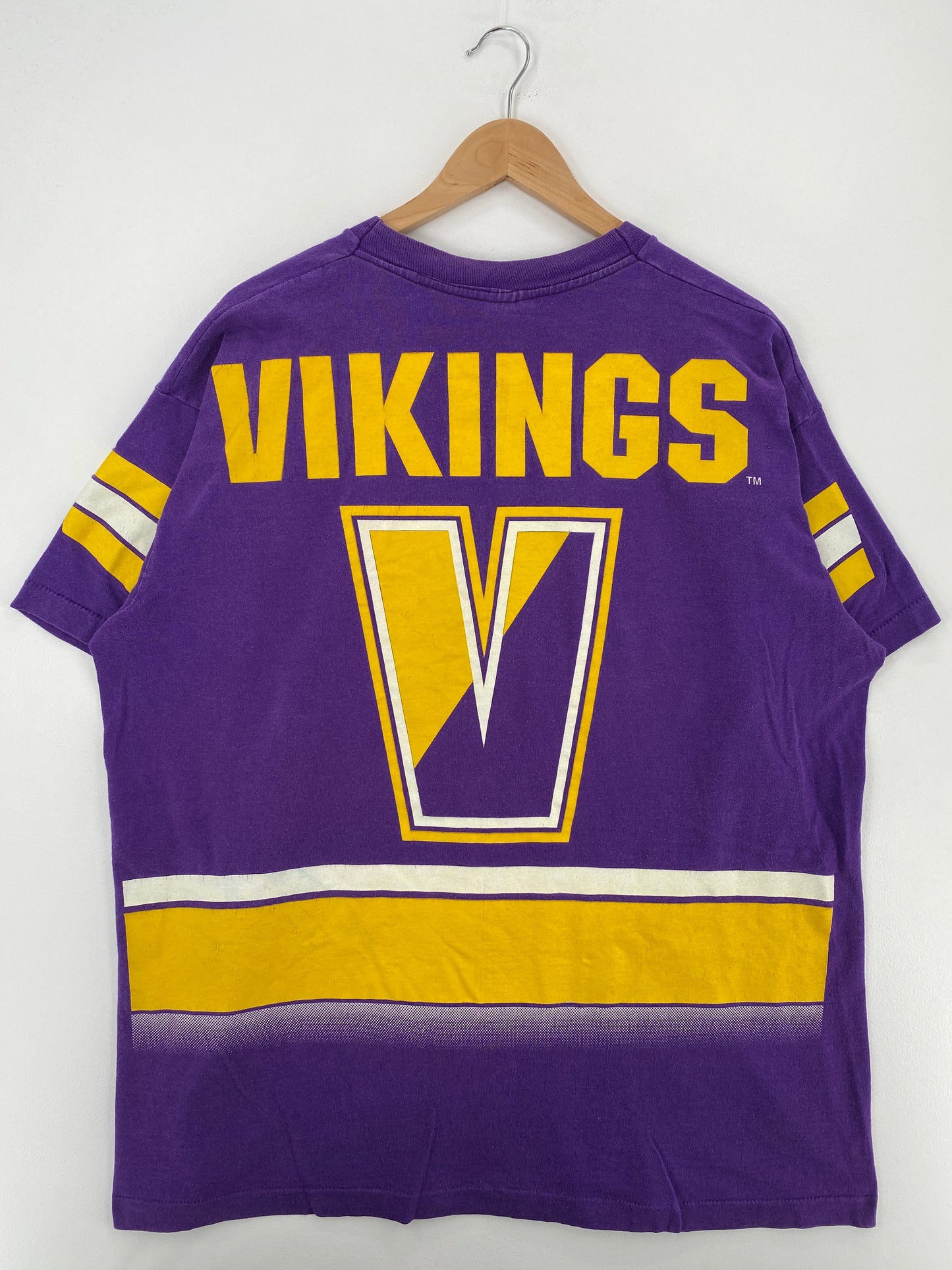 1994 SALEM x MINNESOTA VIKINGS Made in USA Size XL Vintage NFL T-shirt / E9436T