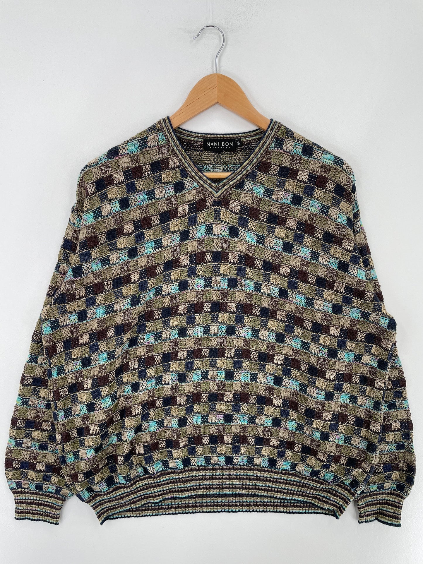 Vintage COOGI Style Size Approx.XL Cotton Knit Sweater / F5796K