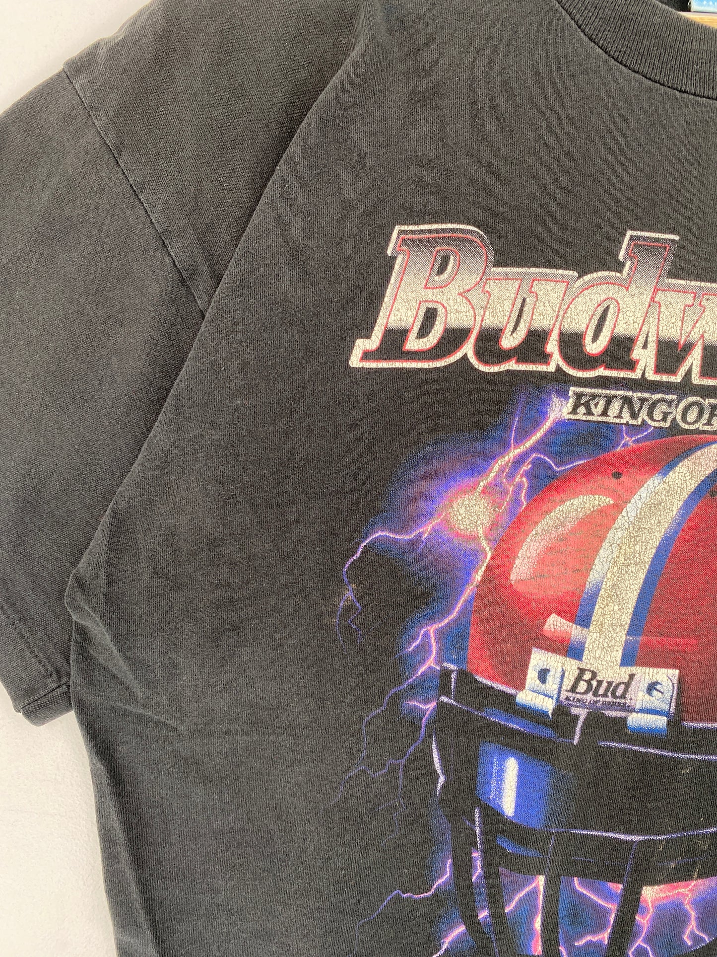 .90's BUDWEISER Made in USA Size XL Vintage T-Shirt / E9350T