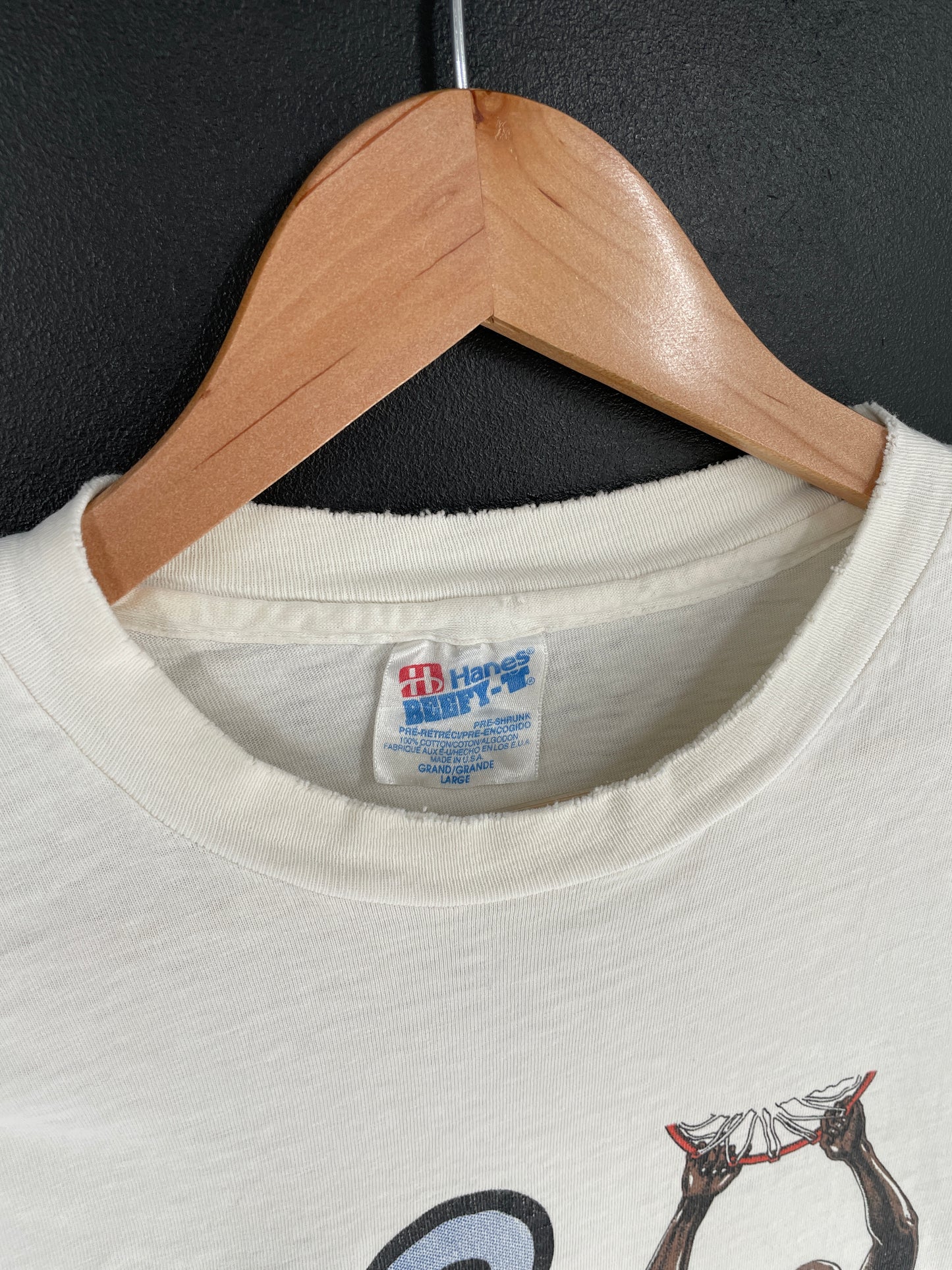 1992 ORLANDO MAGIC SHAQUILLE O'NEAL Made in USA Size L Vintage NBA T-shirt / E7934T