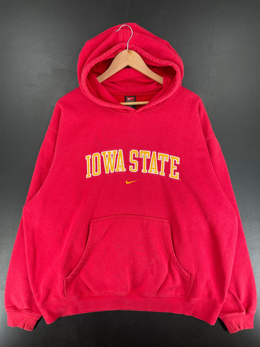 00' NIKE x IOWA STATE Size XL Vintage College Hoodie Sweat shirt / F4363S