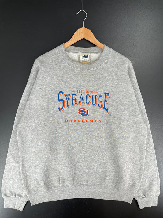 90’s SYRACUSE ORANGEMEN Size L Vintage College Sweat-Shirt / F5236S