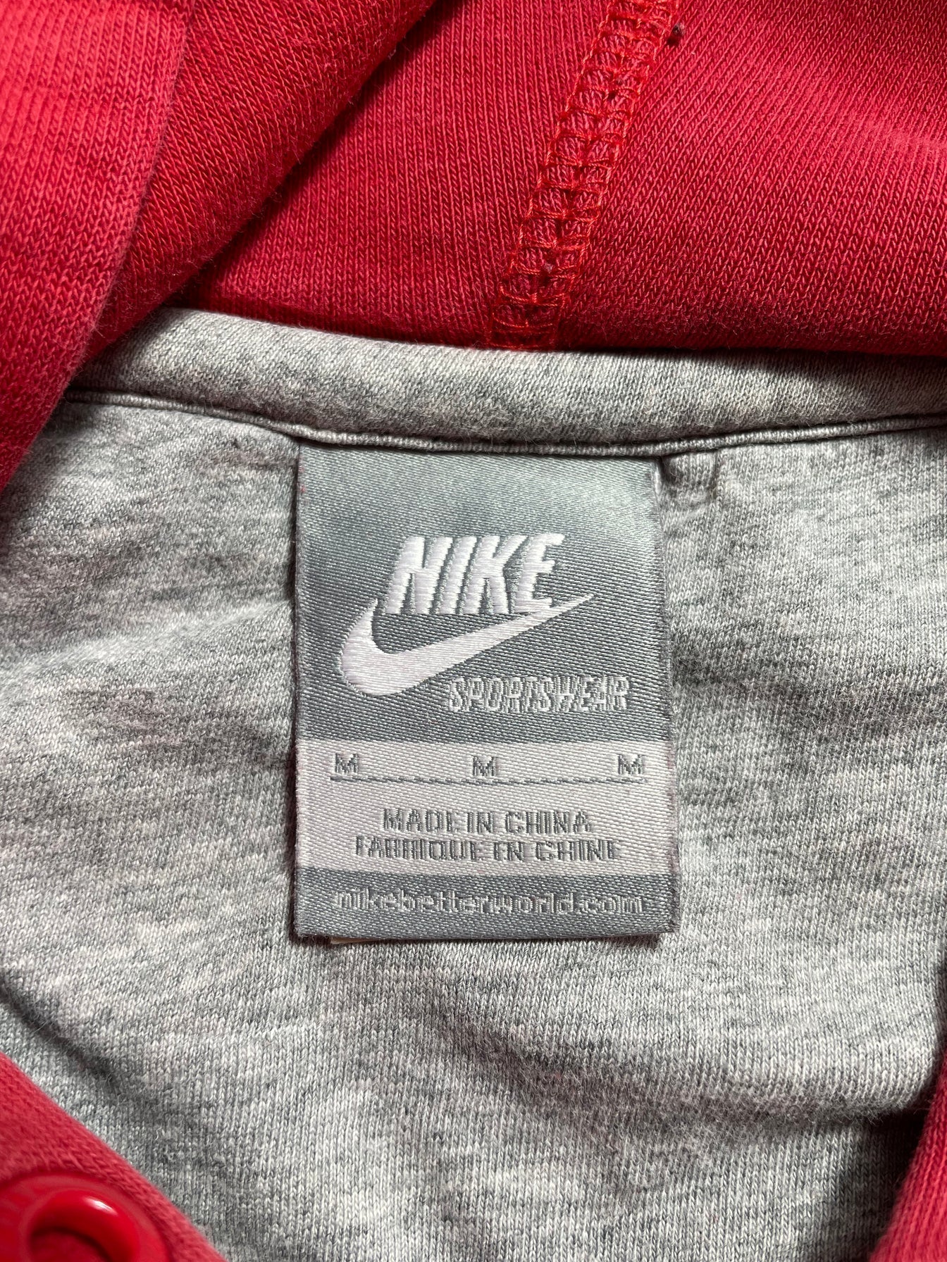 00’ NIKE Size M Vintage Hoodie Sweat-Shirt / G4221S
