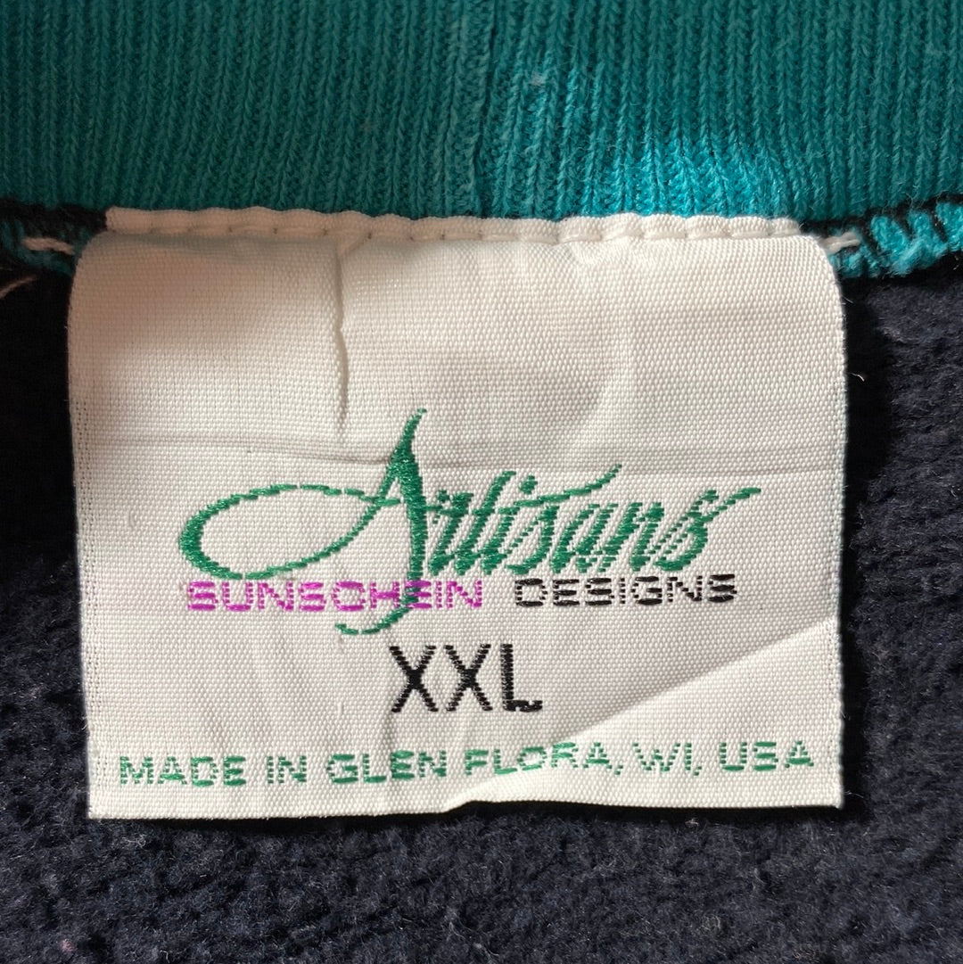 1995 DEER Made in USA Size XXL Animal Sweat-Shirt / E7225S