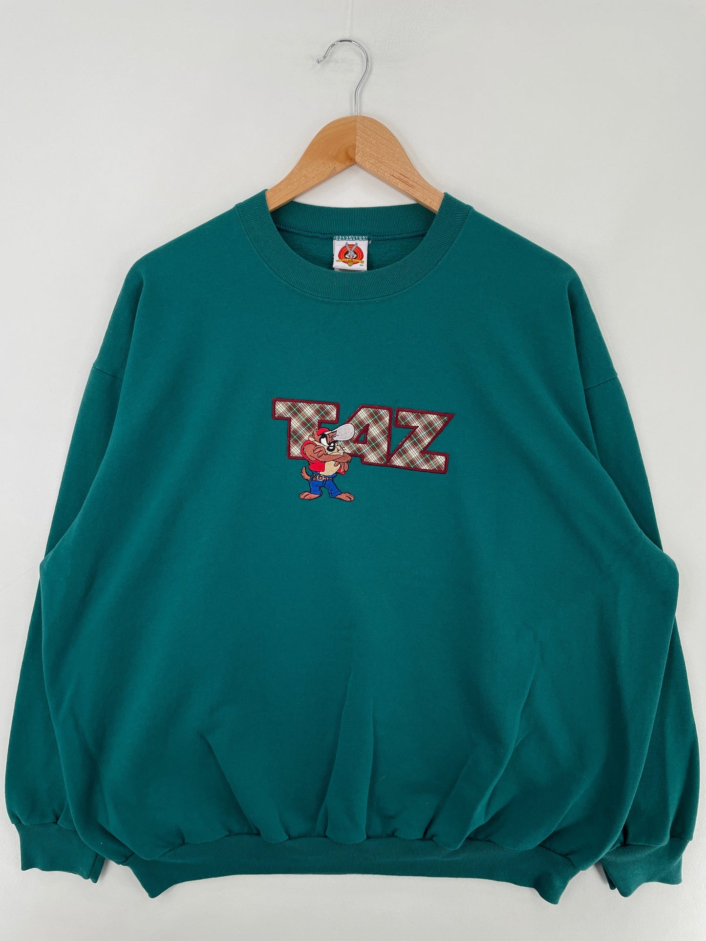 1997 LOONEY TUNES TAZ Made in USA Size Ladies.XL-XXL Vintage Sweat-Shirt / G5841S