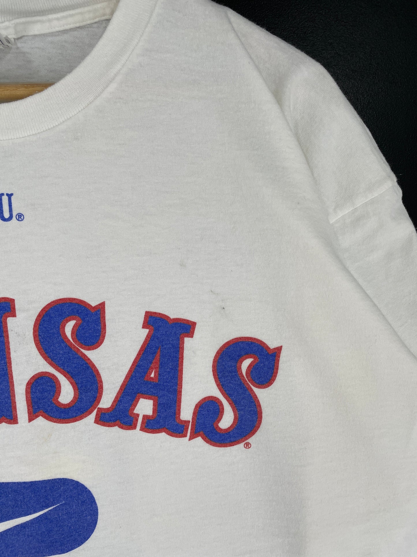 90's NIKE x KANSAS Size XL Vintage College T-shirt / F5165T