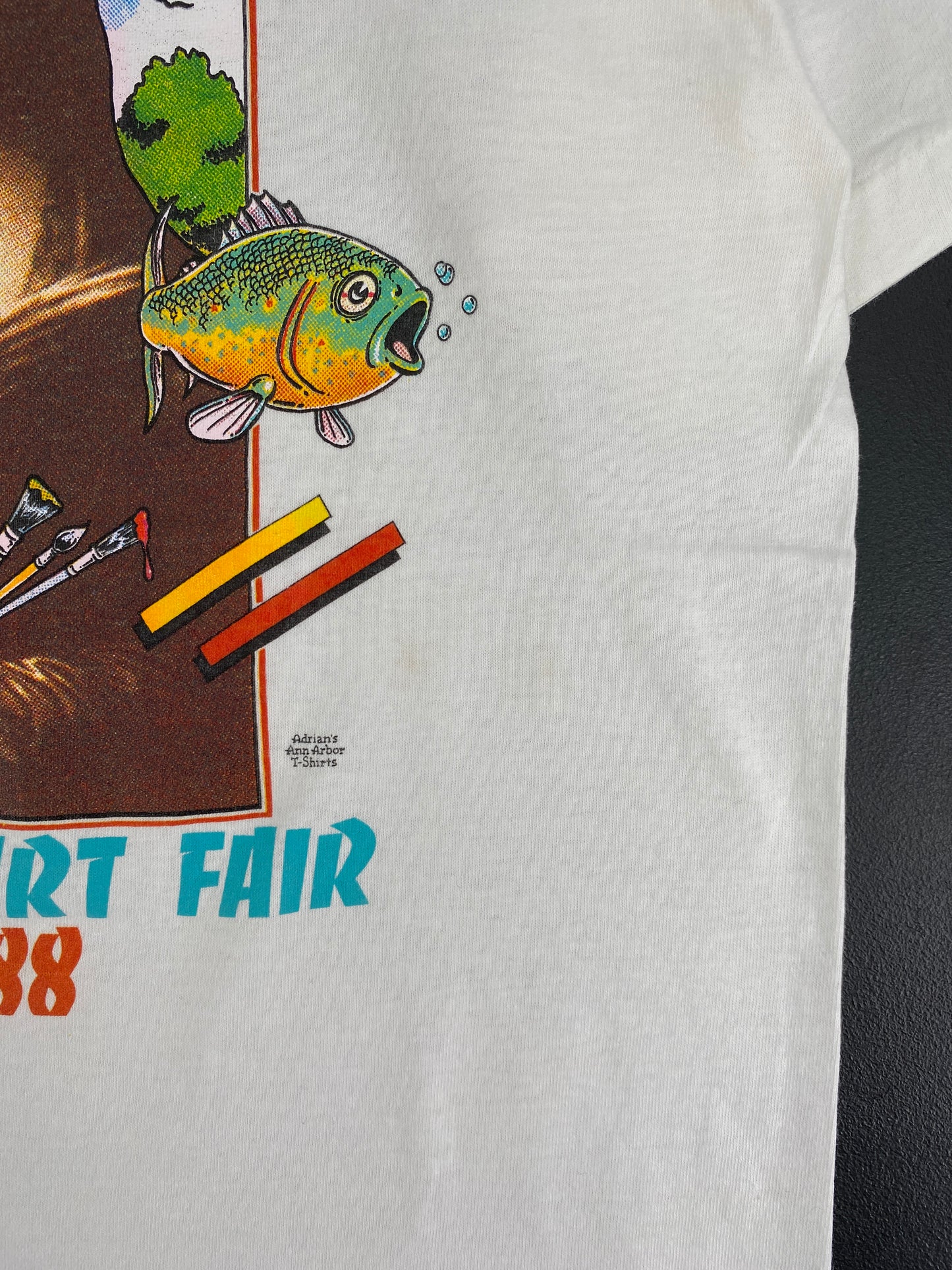 .1988 ANN ARBOR ART FAIR Made in USA Size M Vintage T-Shirt / E9362T