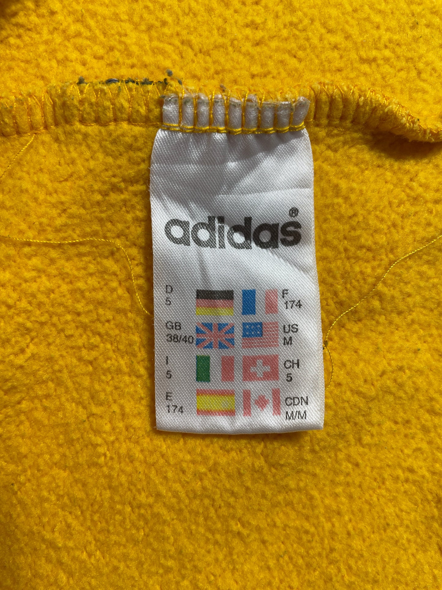 .90's EURO ADIDAS Size M Vintage Sweat-shirt / F4736S