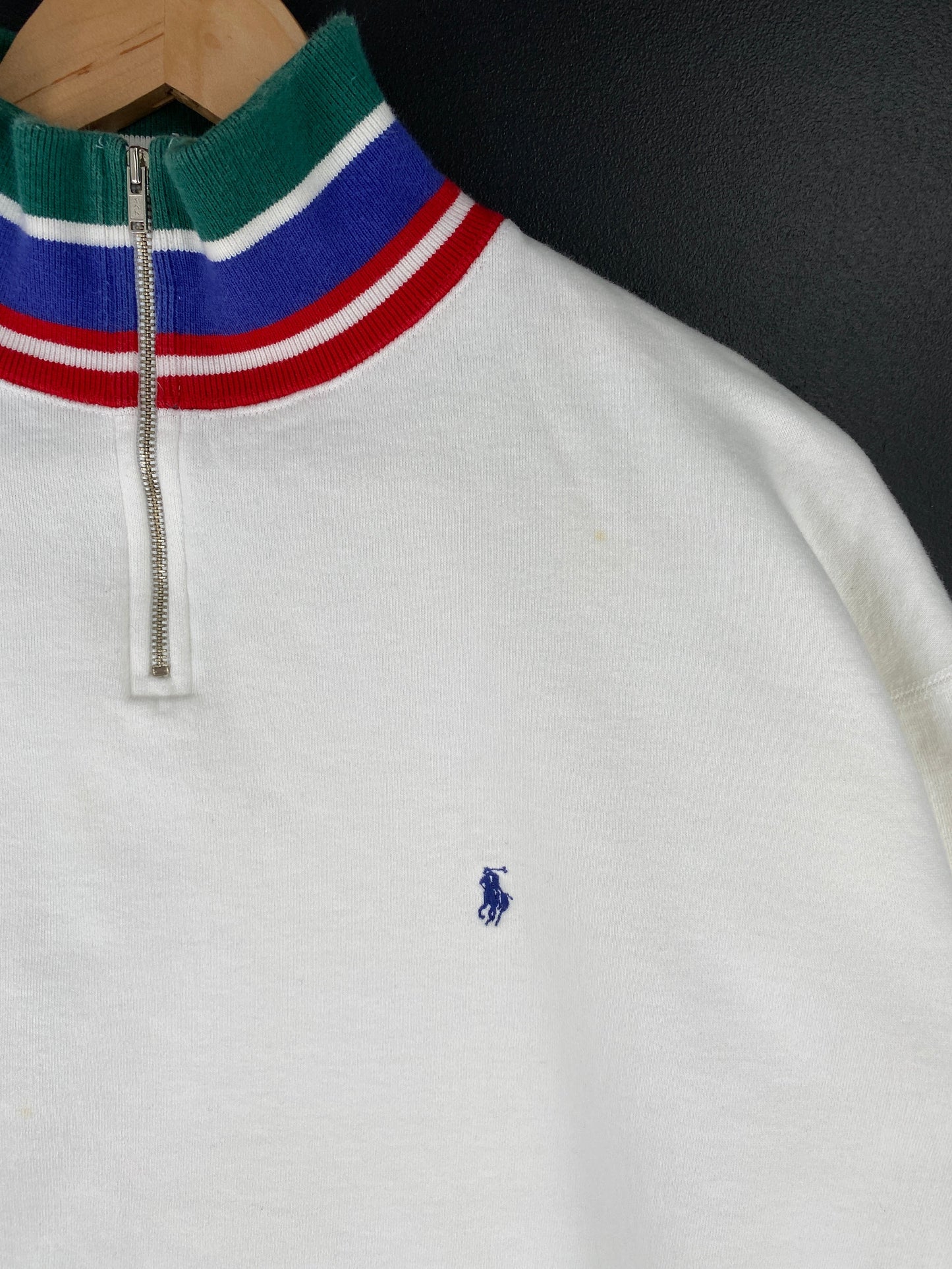 90’s POLO RALPH LAUREN Size XL Vintage Half Zip Sweat-Shirt / G6854S