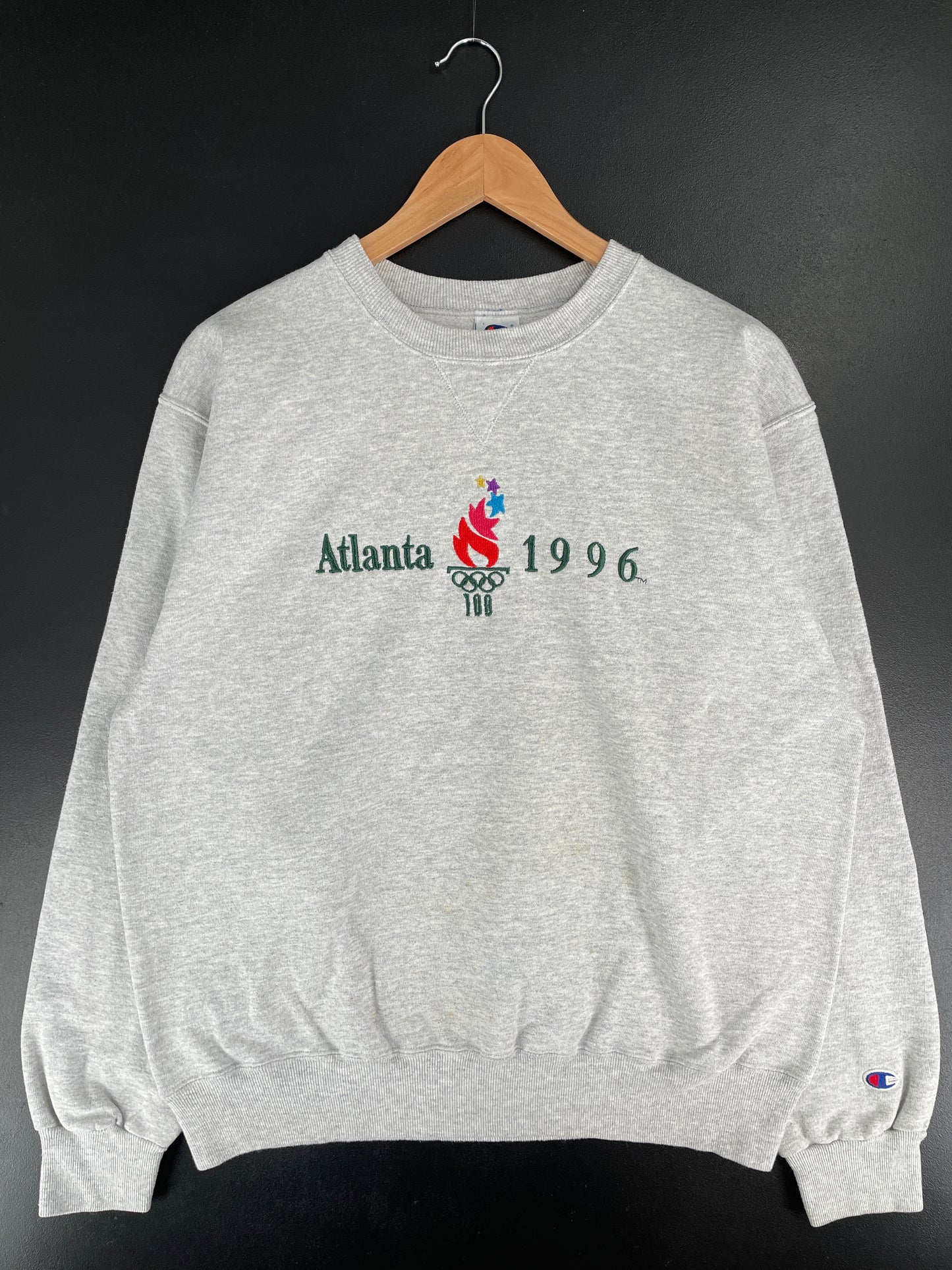 1996 CHAMPION x ATLANTA OLYMPIC Size L Vintage Sweat-shirt / E7558S
