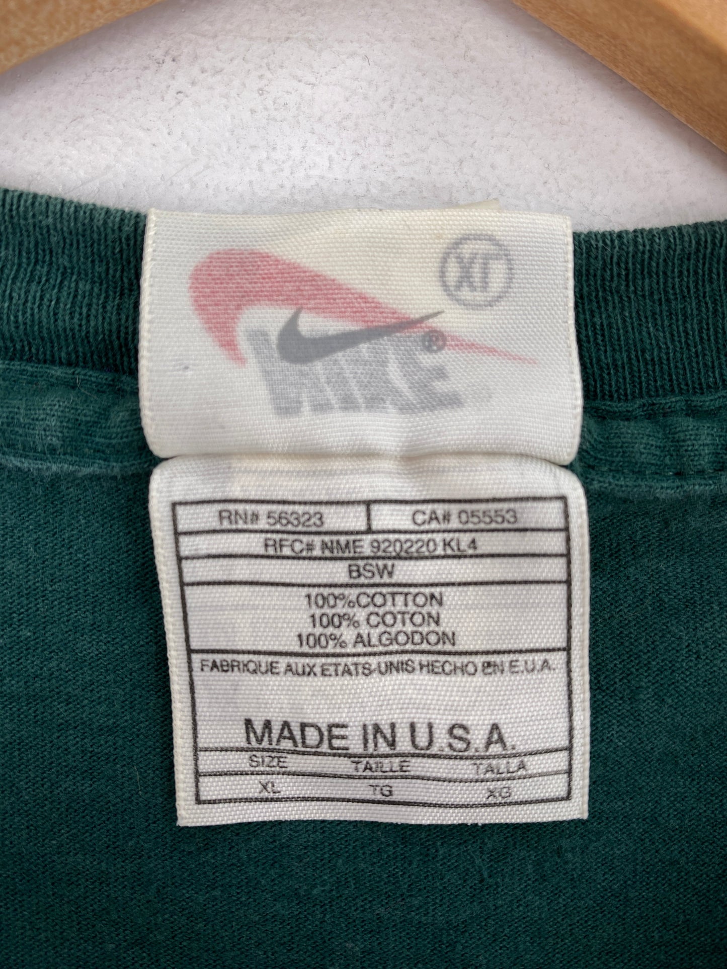 90’s NIKE Made in USA Size XL Vintage T-Shirt / G7259T