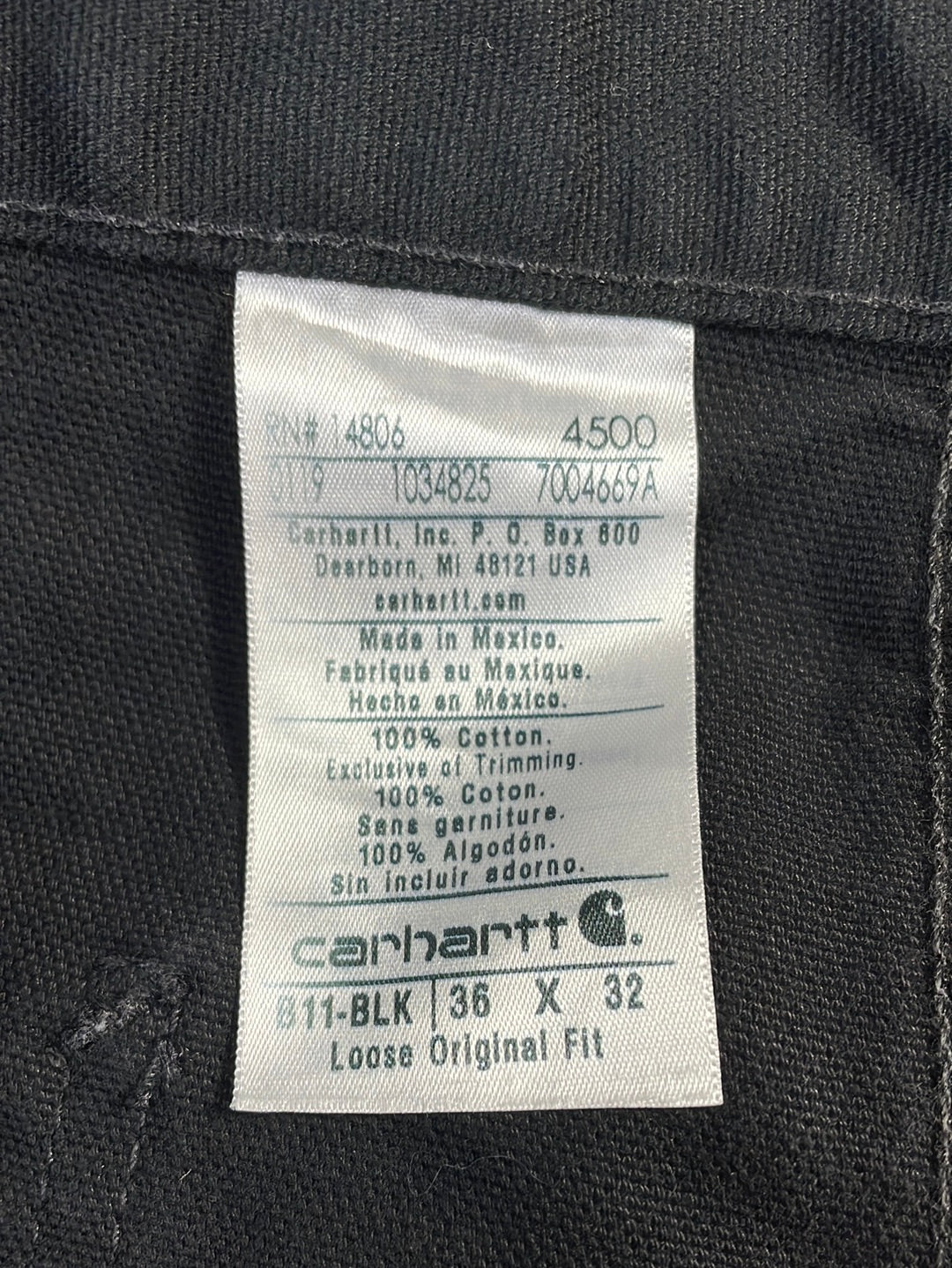 Vintage CARHARTT Size W36xL32 Duck Pants / E7128P