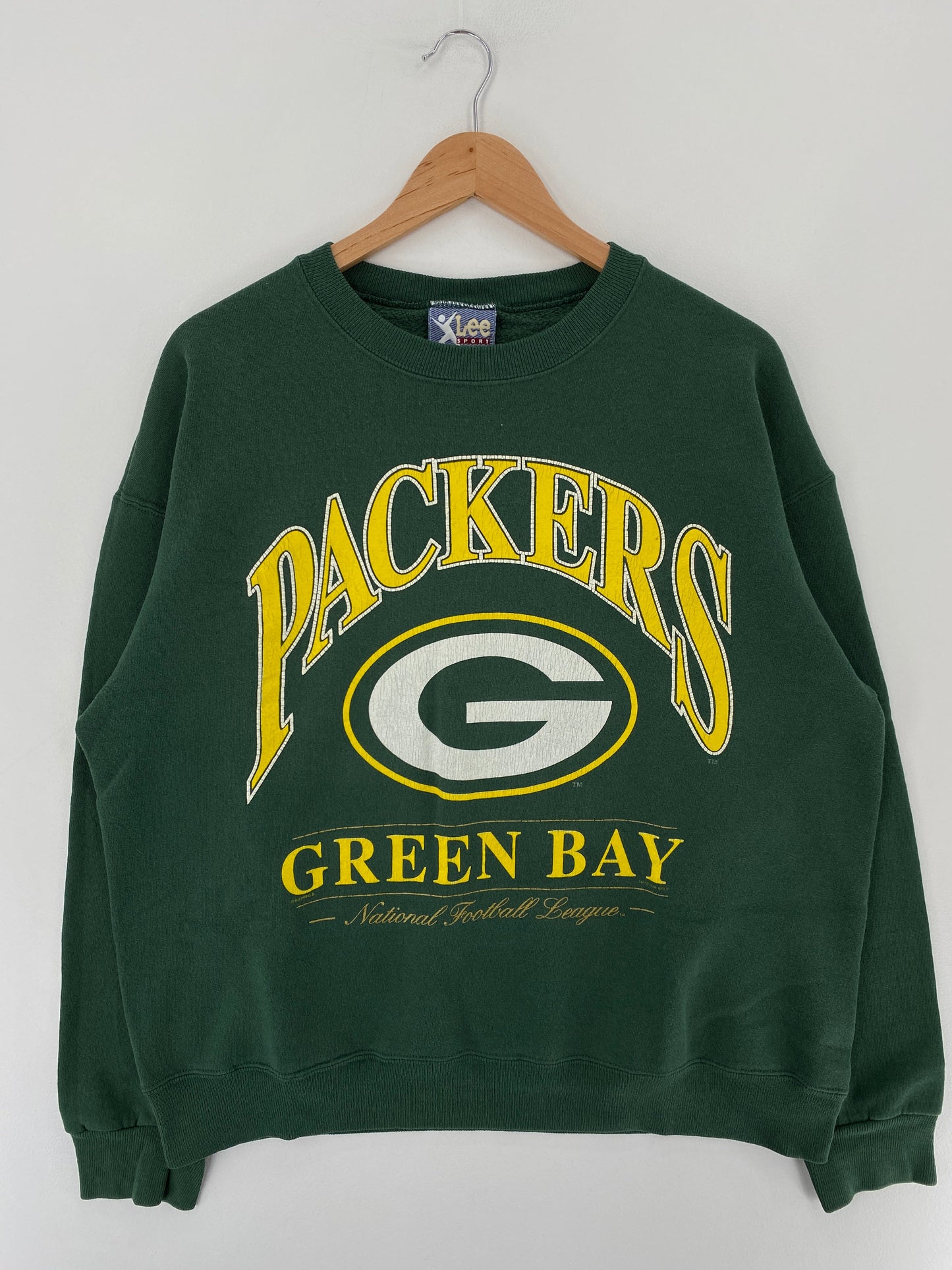 1996 GREEN BAY PACKERS Made in USA Size L Vintage NFL Sweat-Shirts / F1360S