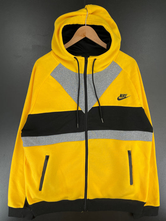 .Vintage NIKE Bootleg Size XL Vintage Hoodie Zip-up Sweat-shirt / F4148S