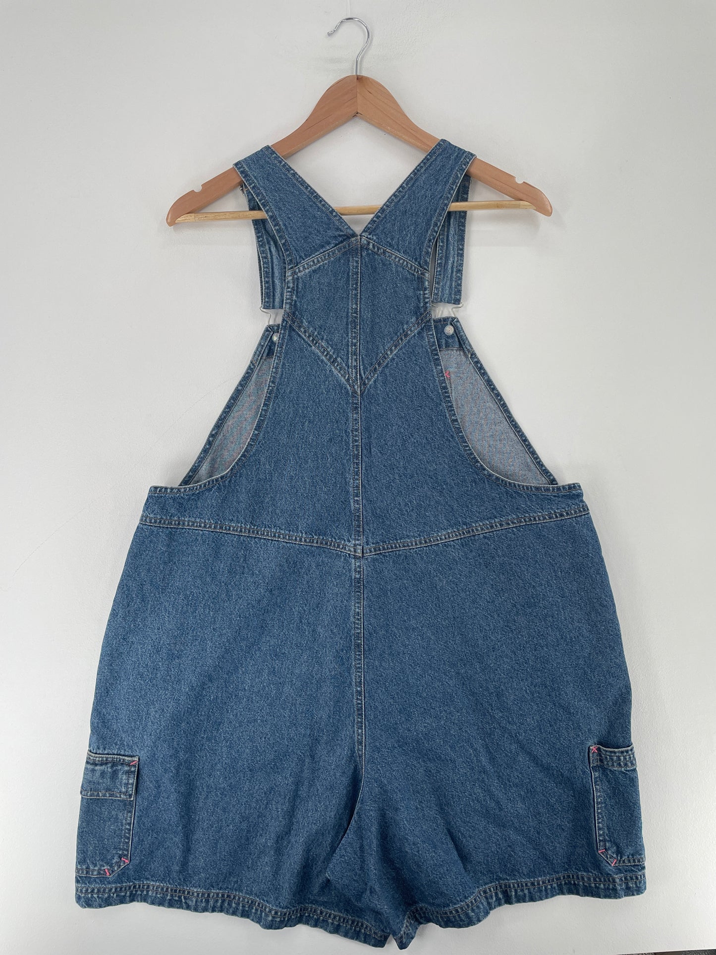 90's DISNEY MICKEY Size Ladies.18-20W(XL-XXL) Vintage Denim Overall / E7883P