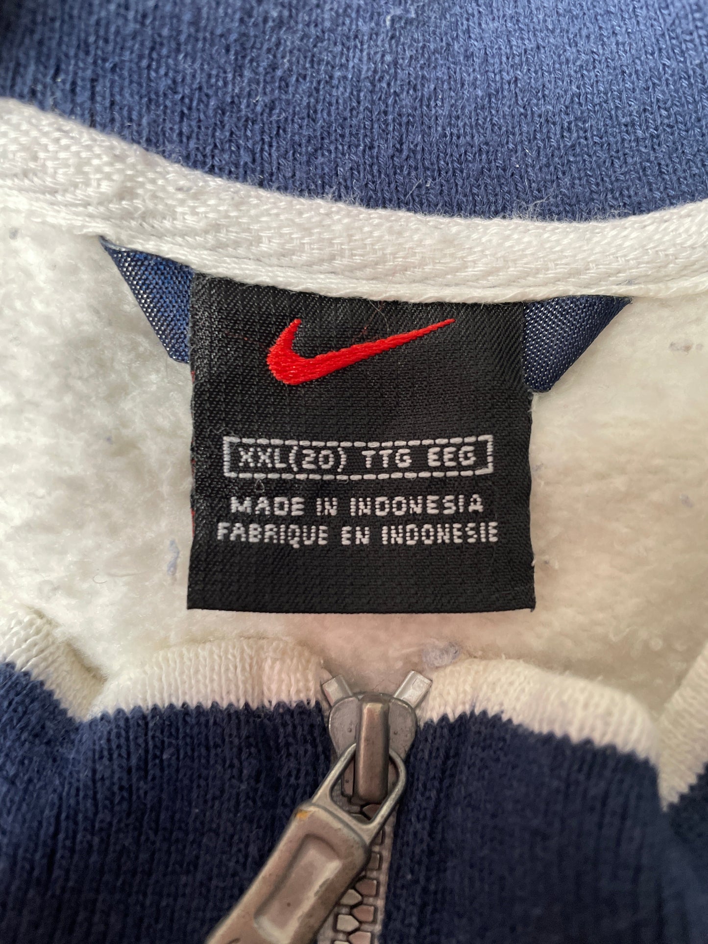 00’ NIKE Size XXL Vintage Half Zip Sweat-Shirts / G570S