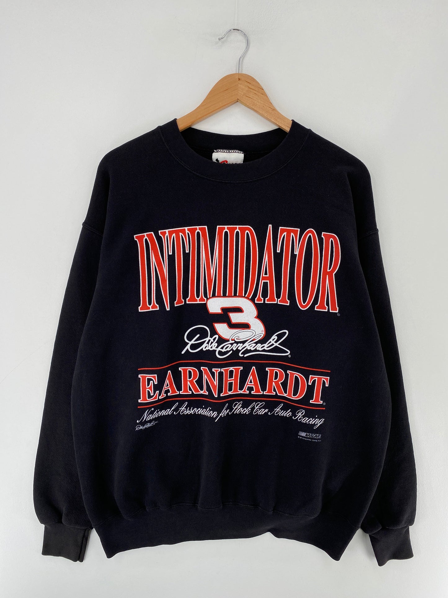 Vintage DALE EARNHARDT Size L Vintage Racing Sweat-shirt / F1069S