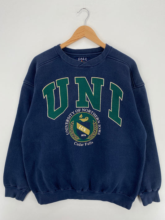 90’s UNIVERSITY OF NORTHERN IOWA Size L Vintage College Sweat-Shirt / G3335S