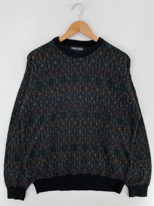 .Vintage JANTZEN Size L Acrylic Knit Sweater / F7868K