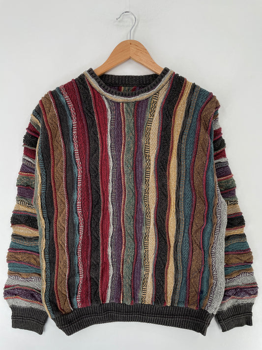 Vintage 3D COOGI-Style Size Approx.M Knit Sweater / E7387K
