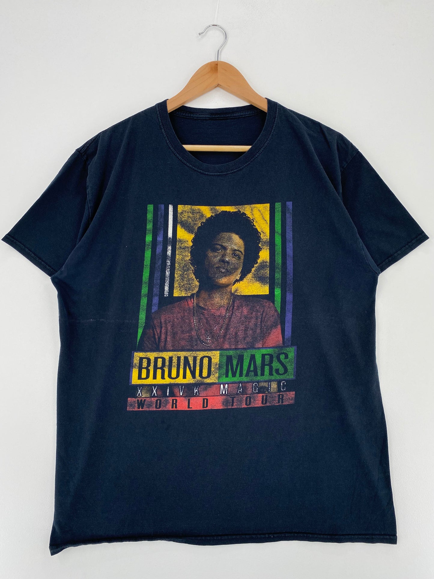 .2018 BRUNO MARS Size No Tag(Approx.L) Vintage Music T-Shirt / F389T