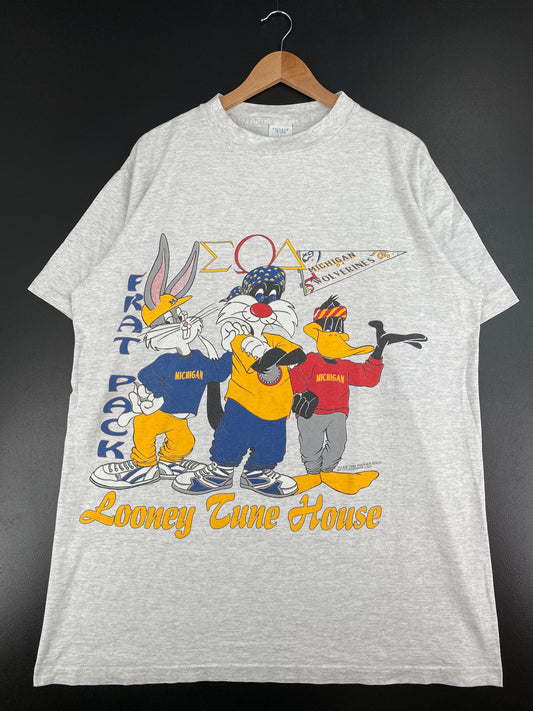 1994 LOONEY TUNES x MICHIGAN WOLVERINES Made in USA Size One size(Approx.XXL) Vintage College T-Shirt / F1155T