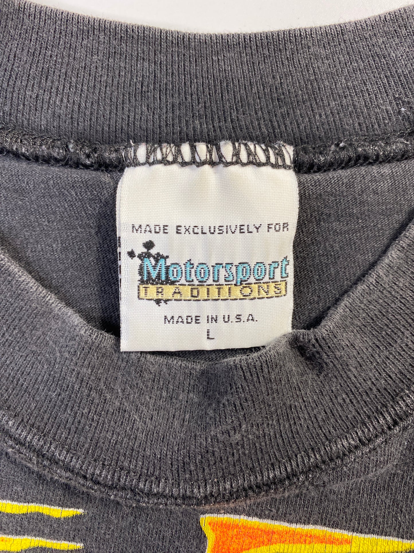 1995 NASCAR JEFF GORDON Made in USA Size L Vintage Racing T-Shirt / E8740T