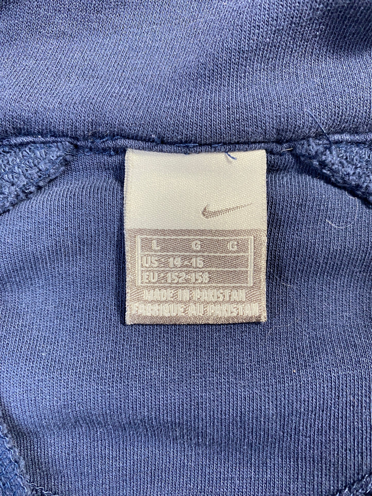 00' NIKE MINI SWOOSH Size L Vintage Zip Up Sweat-Shirt / E8909S