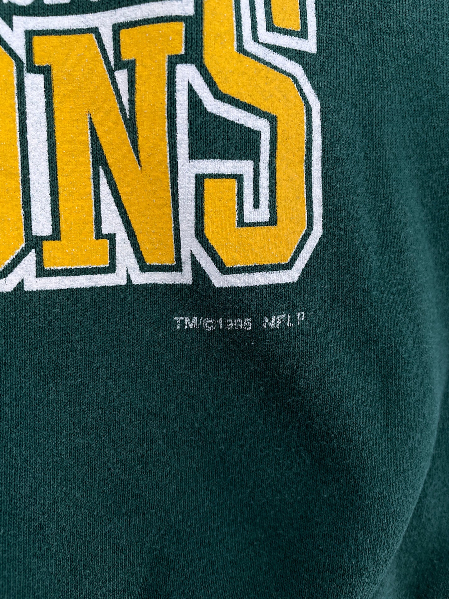 1995 GREEN BAY PACKERS Made in USA Size XL Vintage NFL Sweatshirt / G5353S