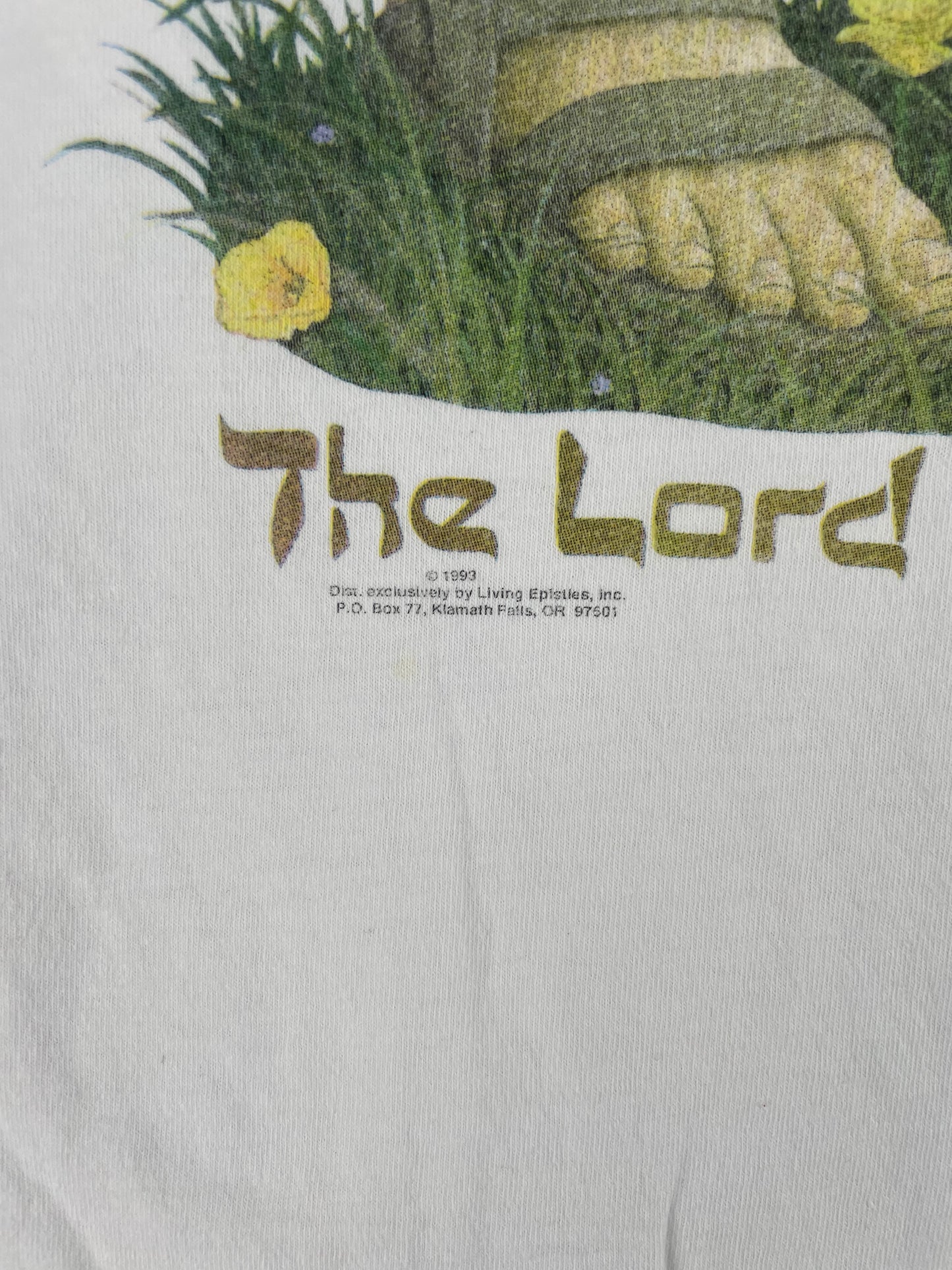 1993 THE LORD IS MY SHEPHERD Size XL Vintage T-shirt / E8576T