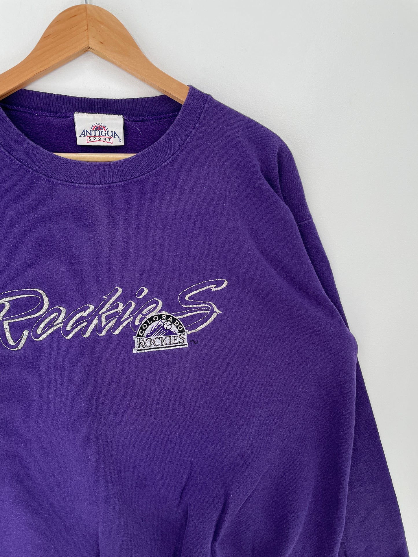 00' COLORADO ROCKIES Size L Vintage NFL Sweat-shirt / F107S