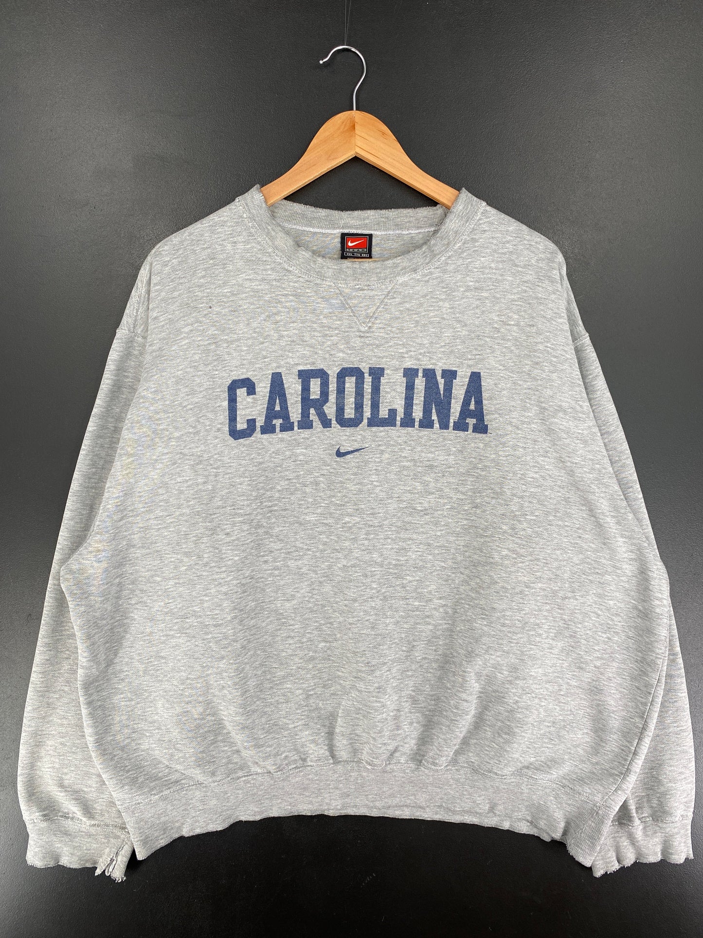 00' NIKE x CAROLINA Size XXL Vintage College Sweat Shirt / F3239S