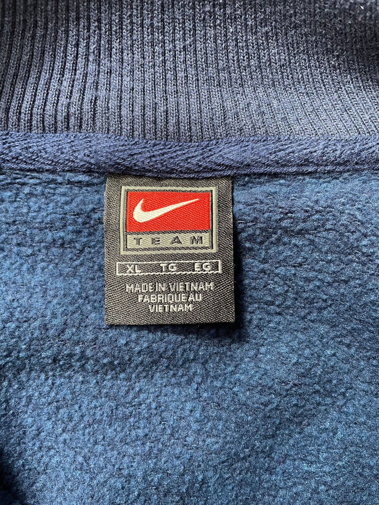 00’ NIKE BRIGHAM YOUNG Size XL Vintage College Half Zip Sweat shirt / F5850S