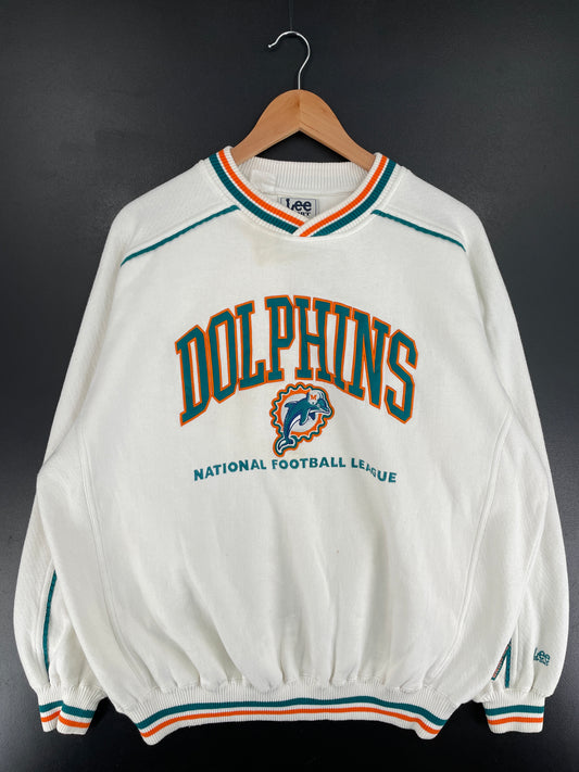 00’ MIAMI DOLPHINS Size XL Vintage NFL Sweat-Shirt / F203S