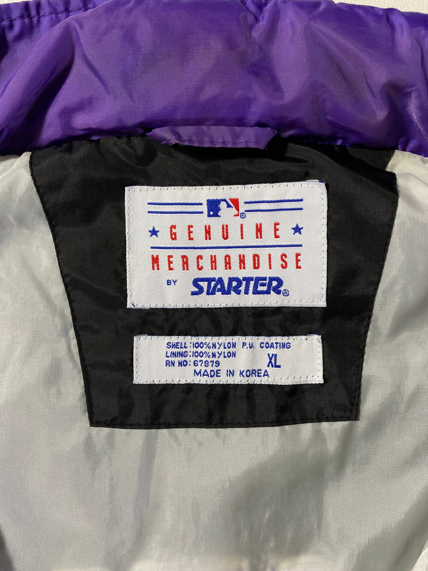 90’s STARTER x COLORADO ROCKIES Size XL MLB Nylon Jacket / F1458N