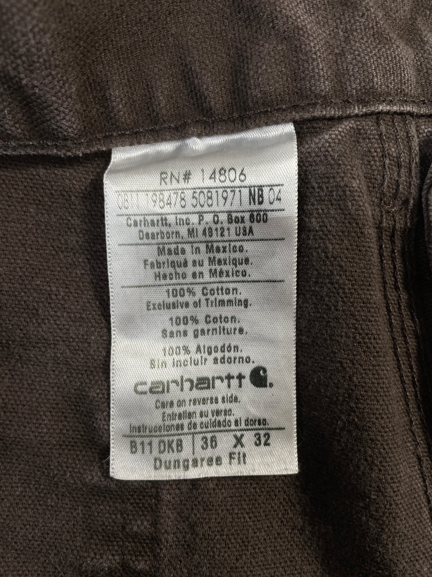 Vintage CARHARTT Size W34xL30 Duck Pants / E7552P