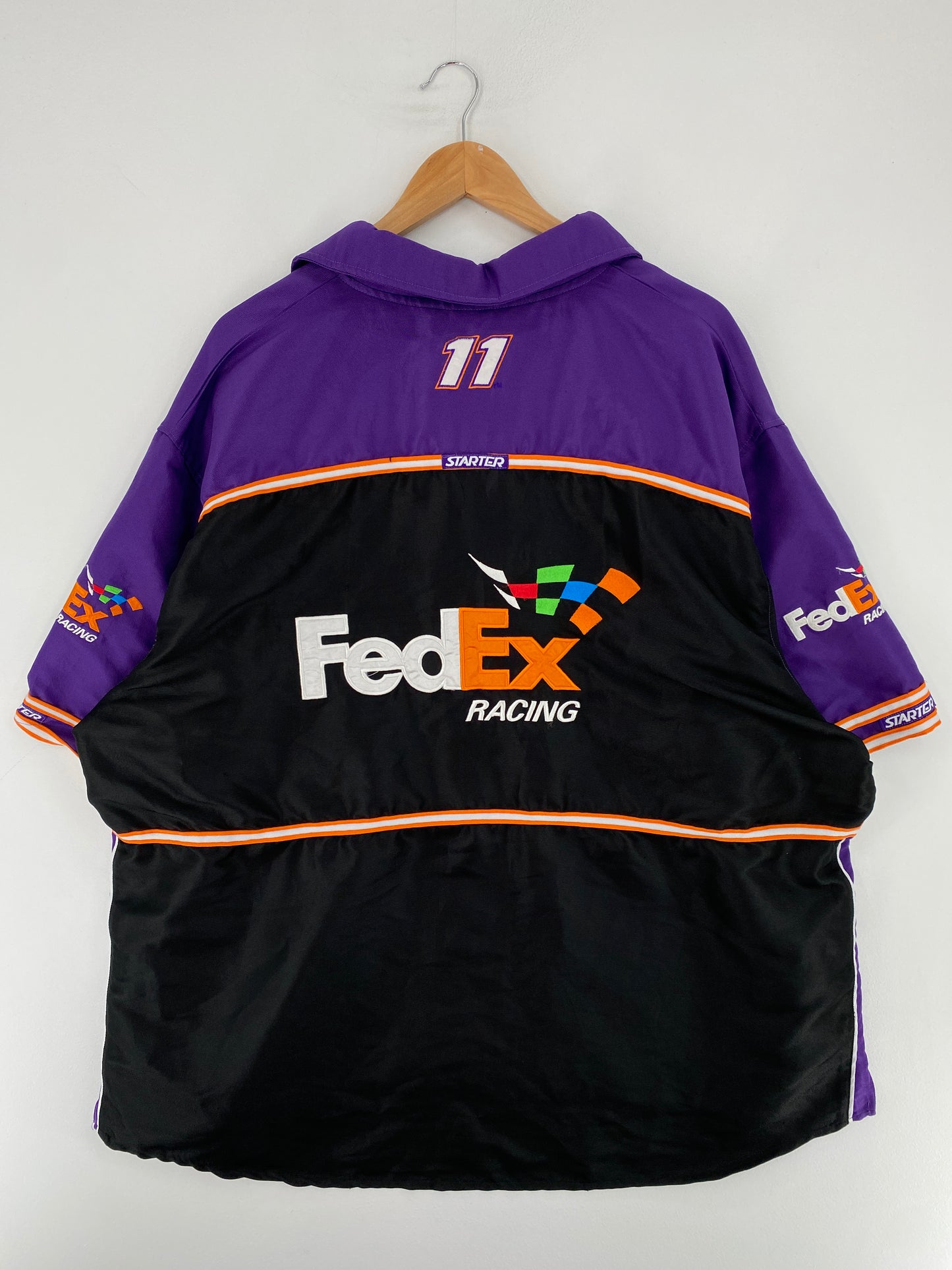 00' STARTER X FEDEX RACING Size XXL Vintage Racing Shirt / E9120N