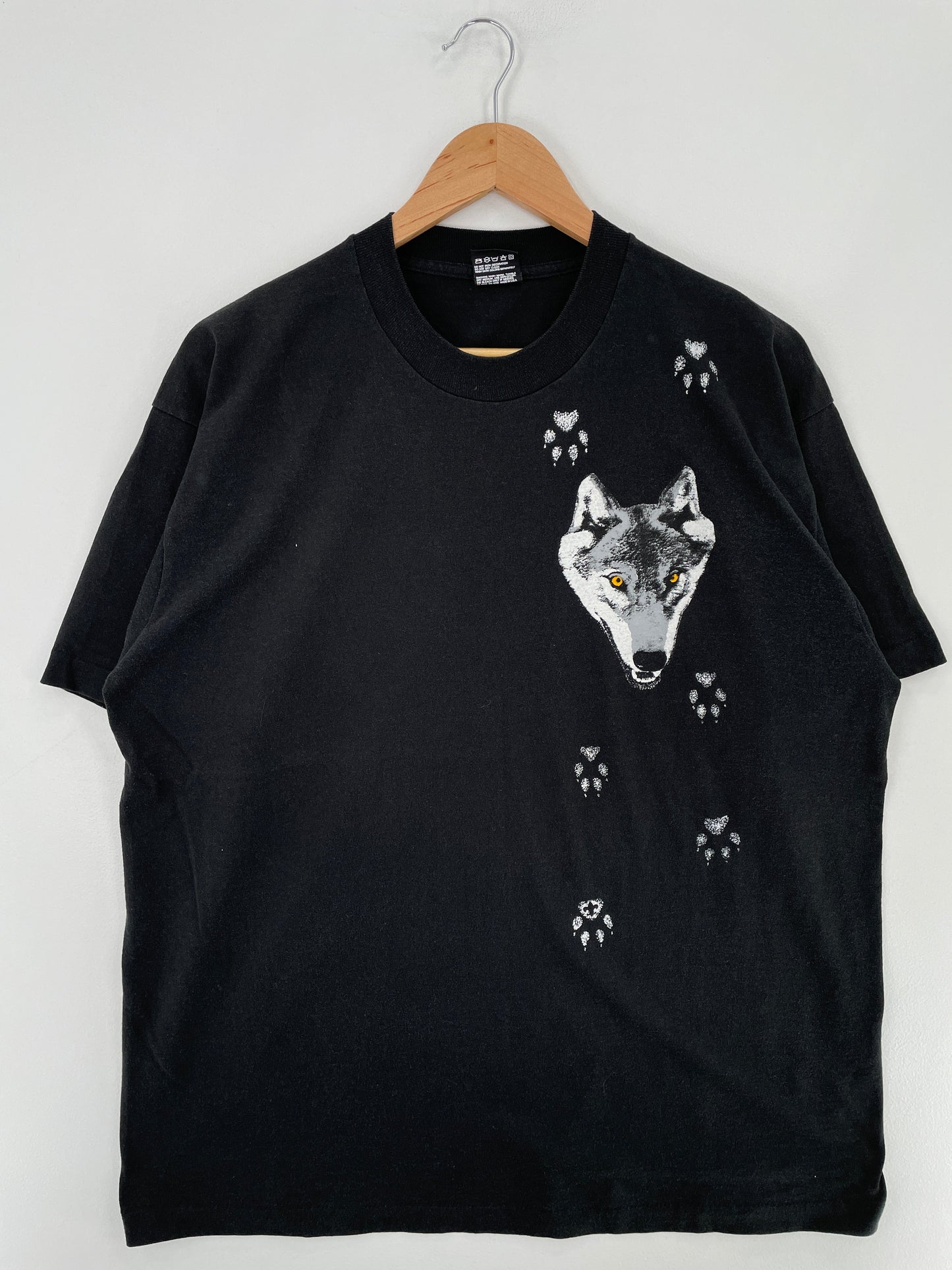 90's WOLF Made in USA Size XL Vintage Animal T-Shirt / G2932T