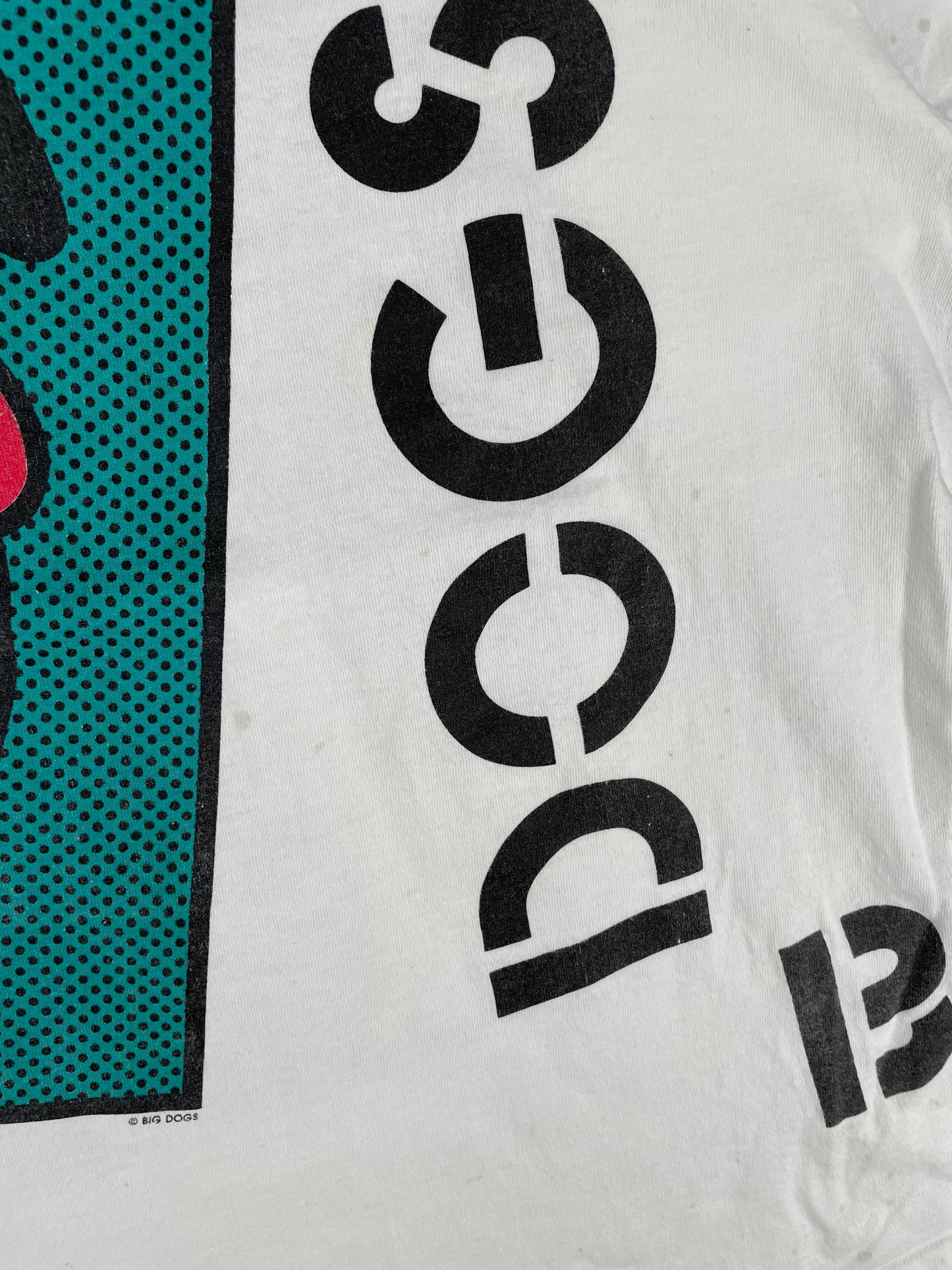 90's BIG DOGS Made in USA Size XL Vintage T-shirt / F883T