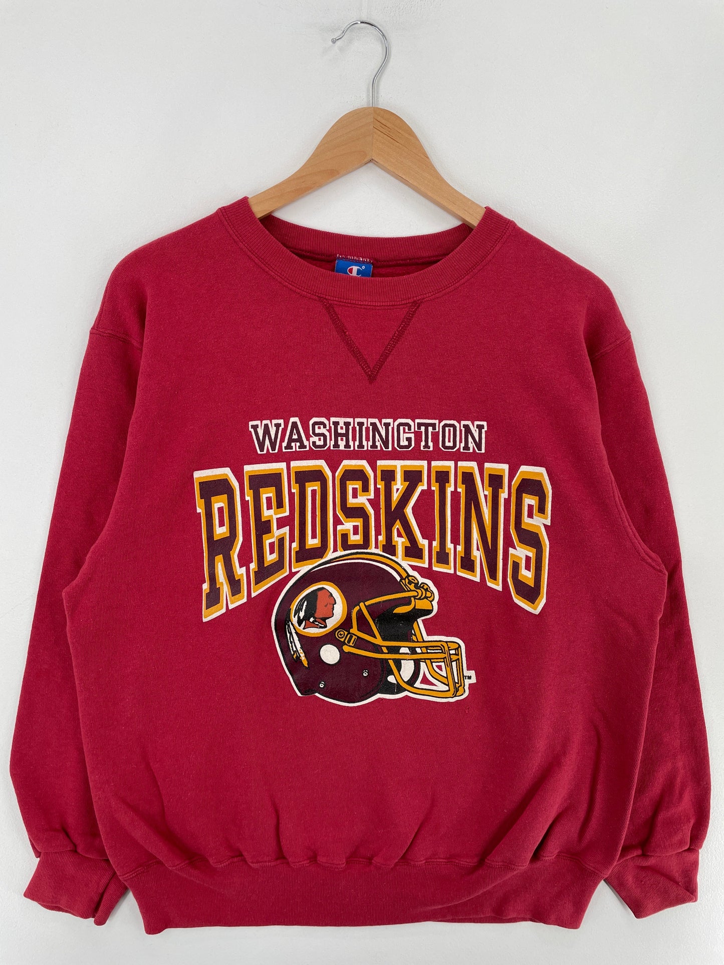 .CHAMPION x WASHINGTON REDSKINS Made in USA Size L Vintage Sweat-shirt / F5039S