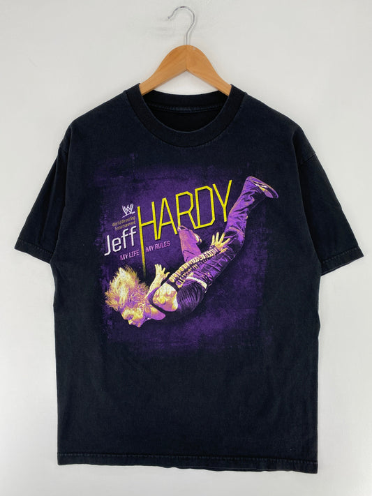 00’ JEFF HARDY Size No Tag (Approx.L) WWE T-Shirt / G1991T