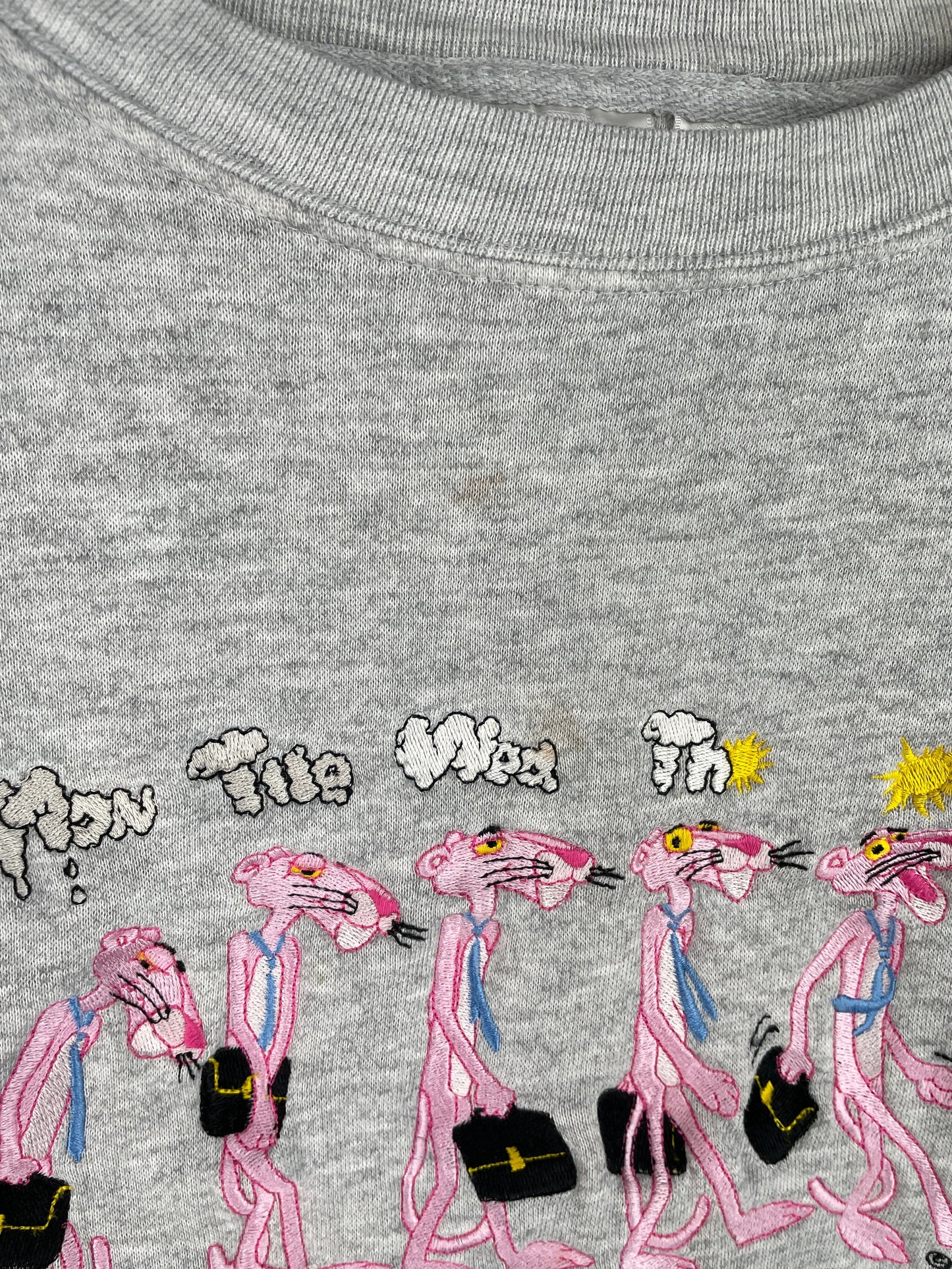 90’s THE PINK PANTHER Size XL Sweat-Shirt / F1613S