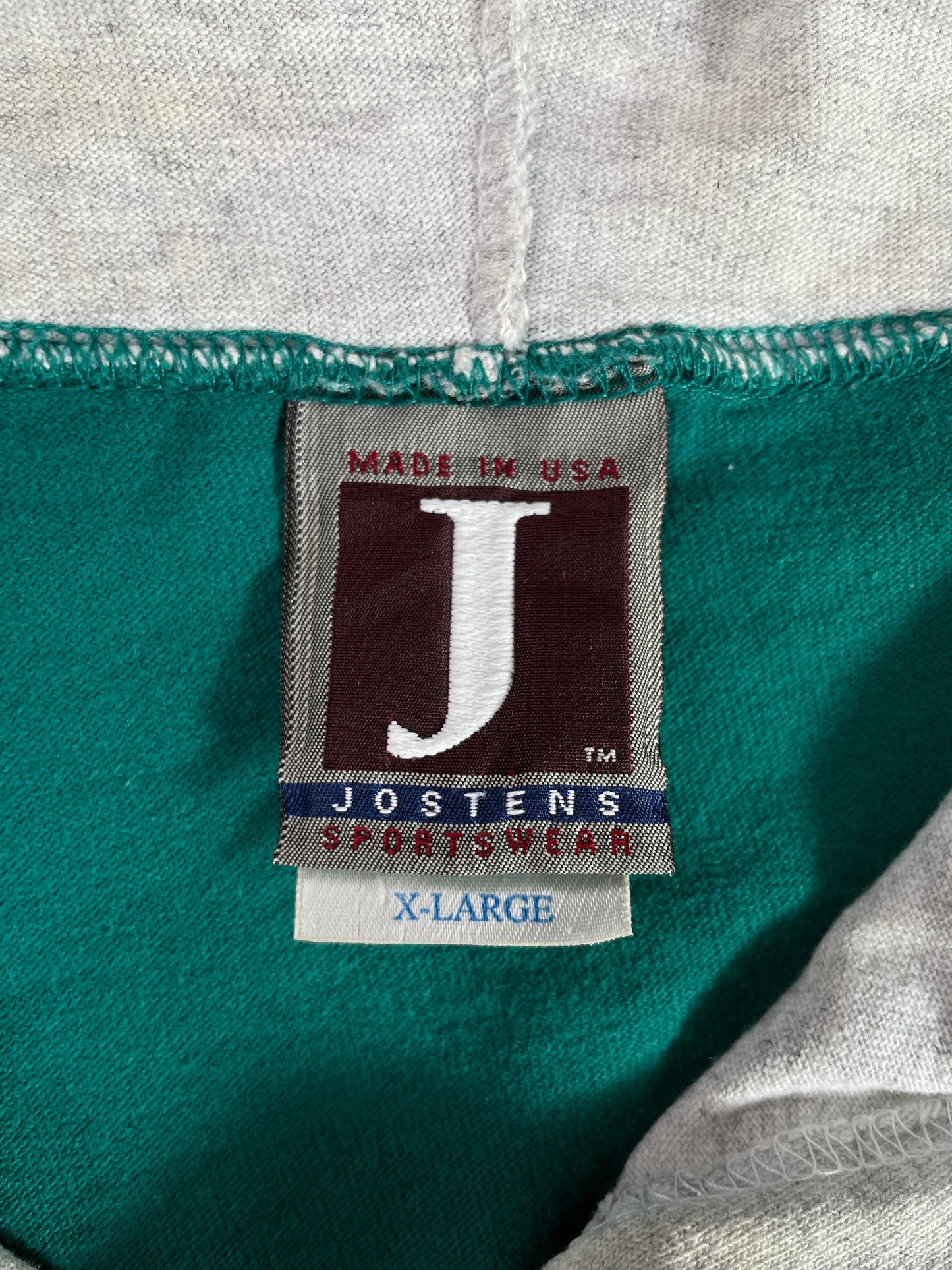 1992 MIAMI DOLPHINS Made in USA Size XL Vintage NFL Hoodie T-shirt / F4573T