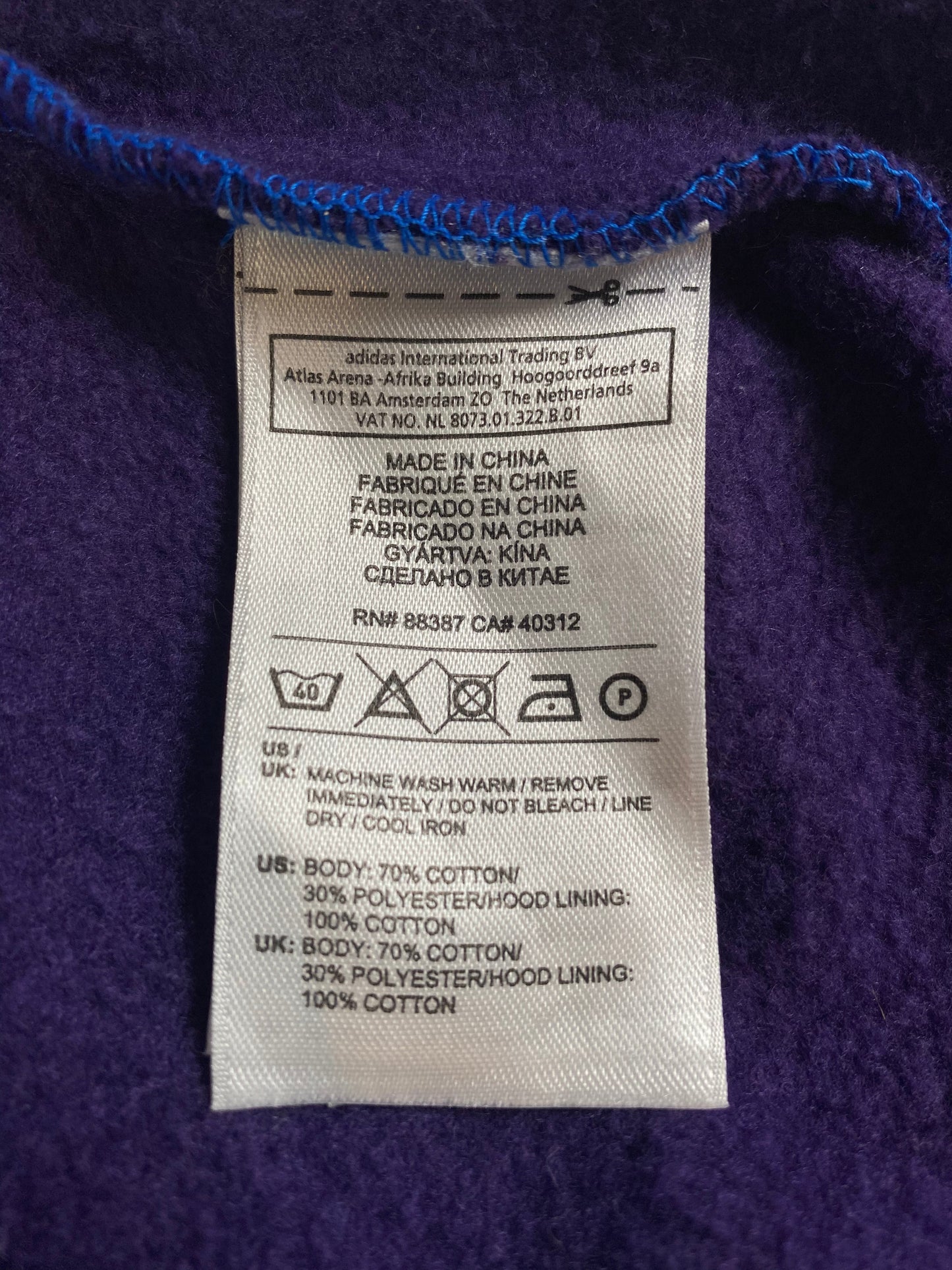Vintage ADIDAS Size XXL Hoodie Sweat-Shirt / G7082S