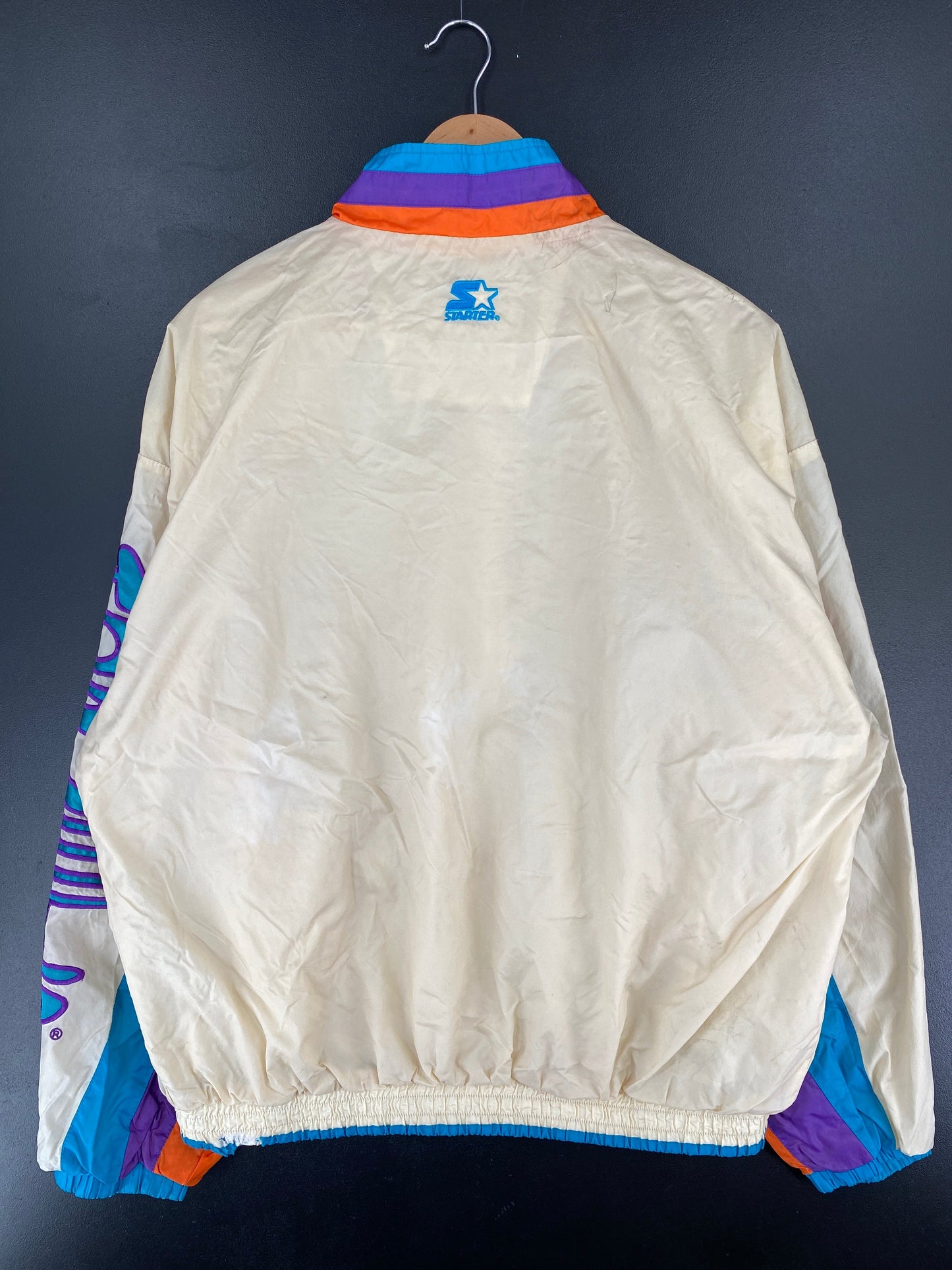 90’s STARTER x CHARLOTTE HORNETS Size XL NBA Nylon Jacket / F4542N