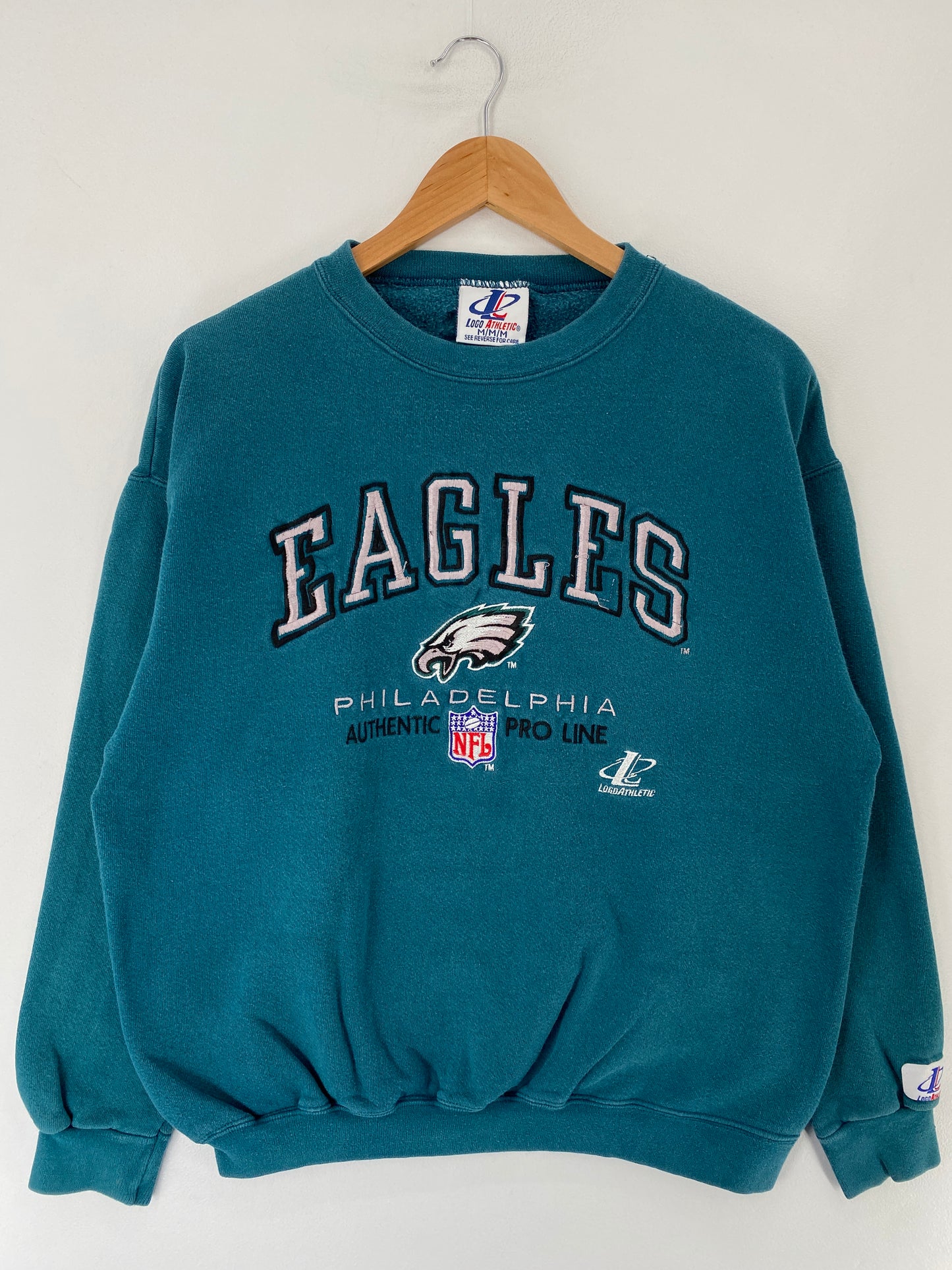 90’s PHILADELPHIA EAGLES Made in USA Size M Vintage NFL Sweat-Shirt / F361S