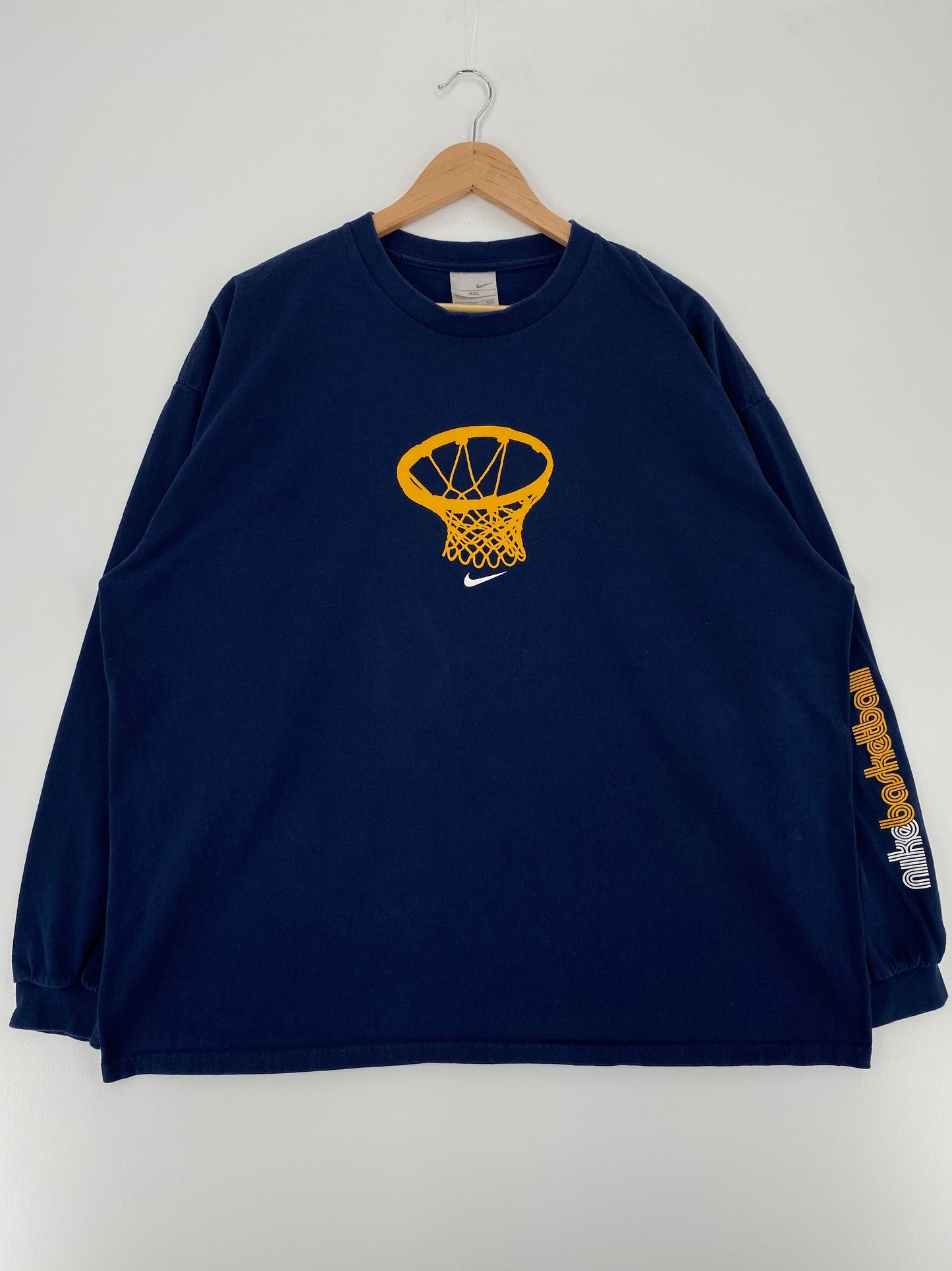 00' NIKE BASKETBALL Size XXL Vintage Long Sleeve T-Shirt / G37T